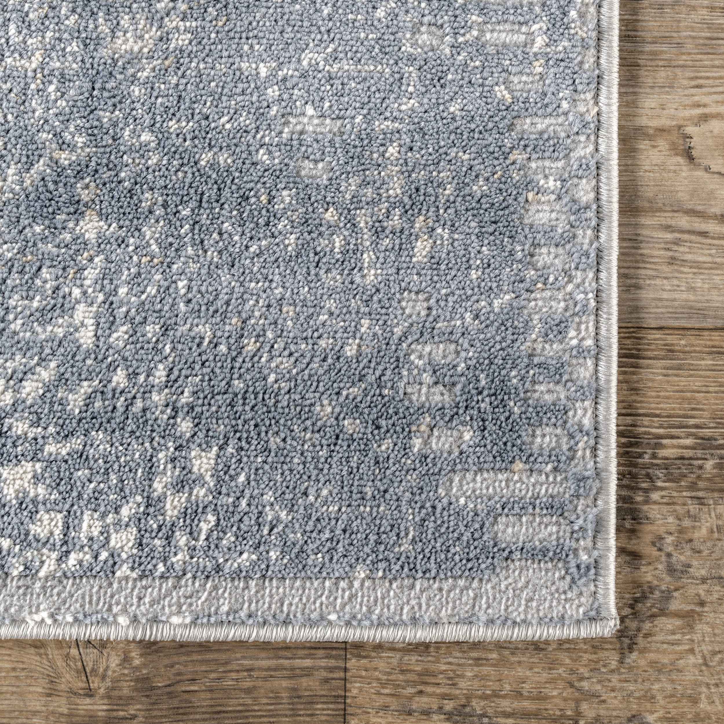 Iris Textured Abstract Rug | Blue - Image 3