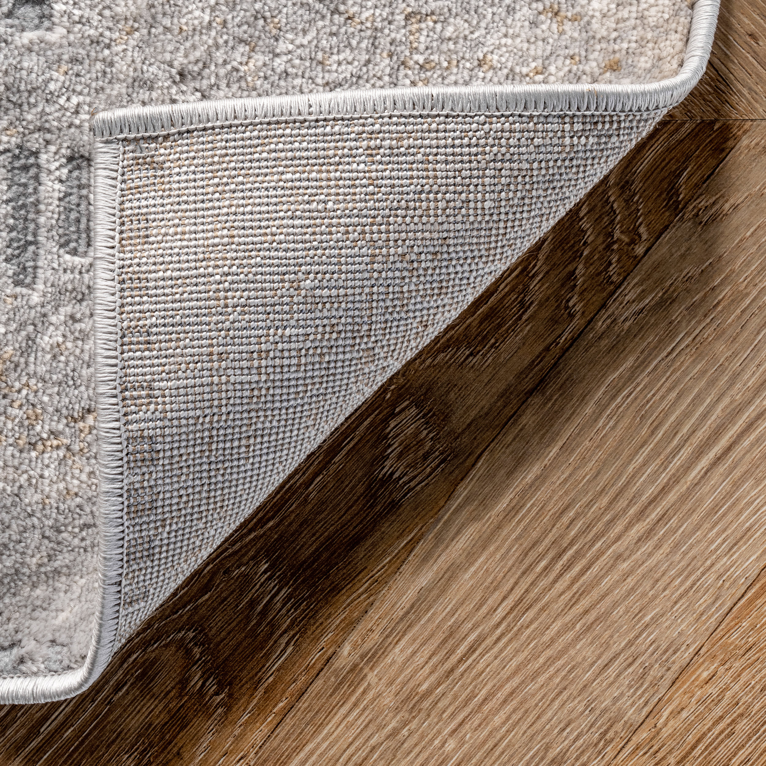 Iris Textured Abstract Rug | Light Grey - Image 7