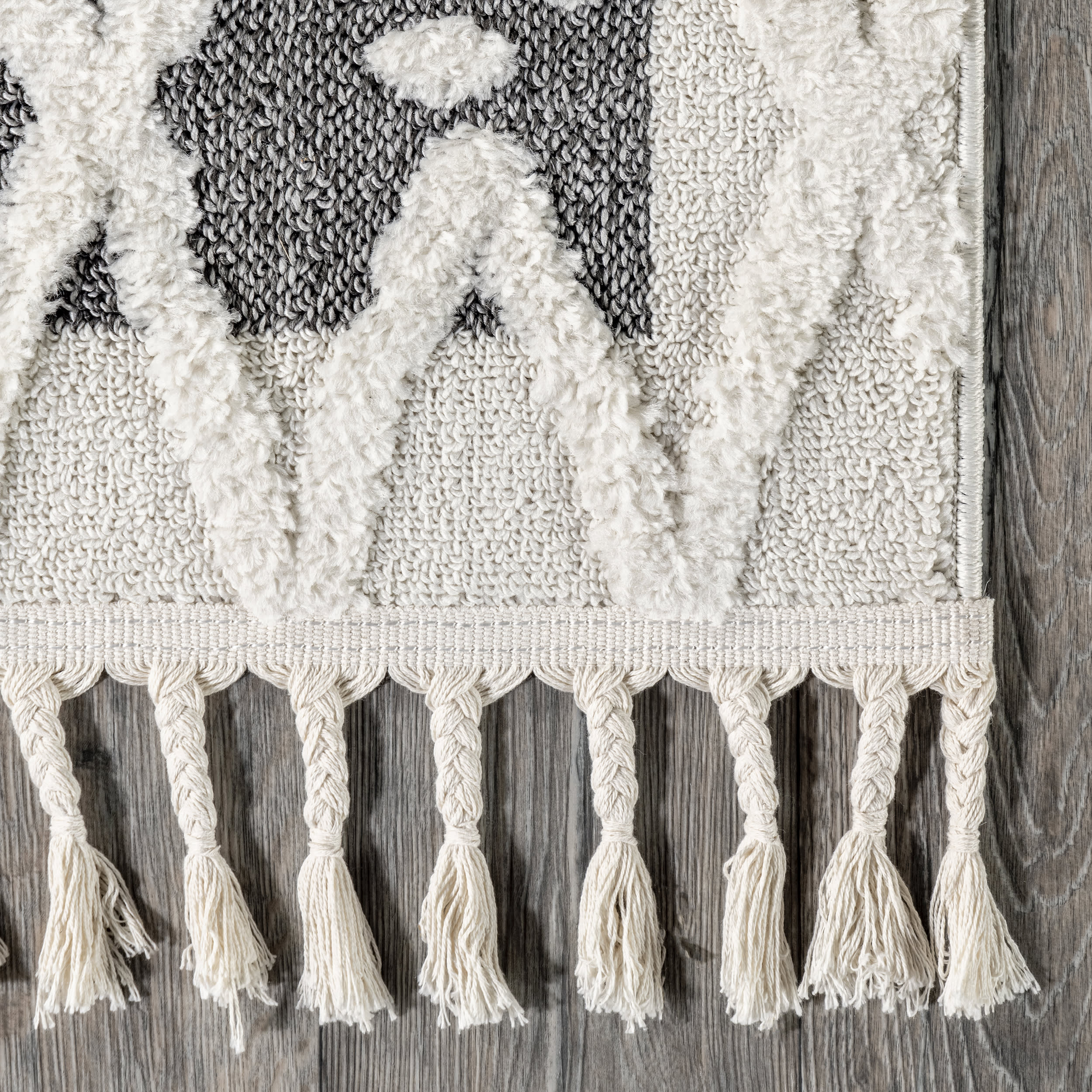 Isabel Trellis Textured Rug | Beige - Image 3