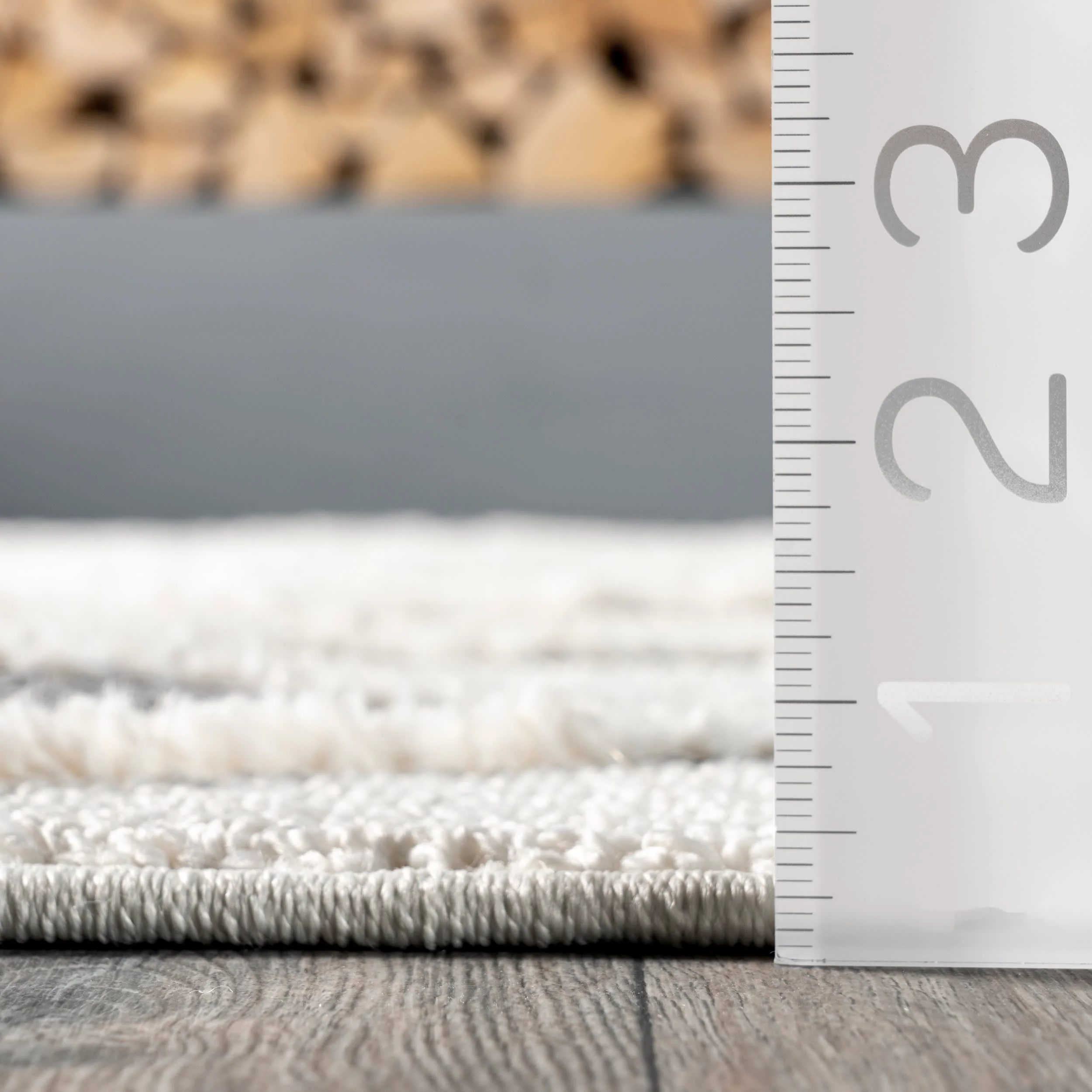 Isabel Trellis Textured Rug | Beige - Image 5