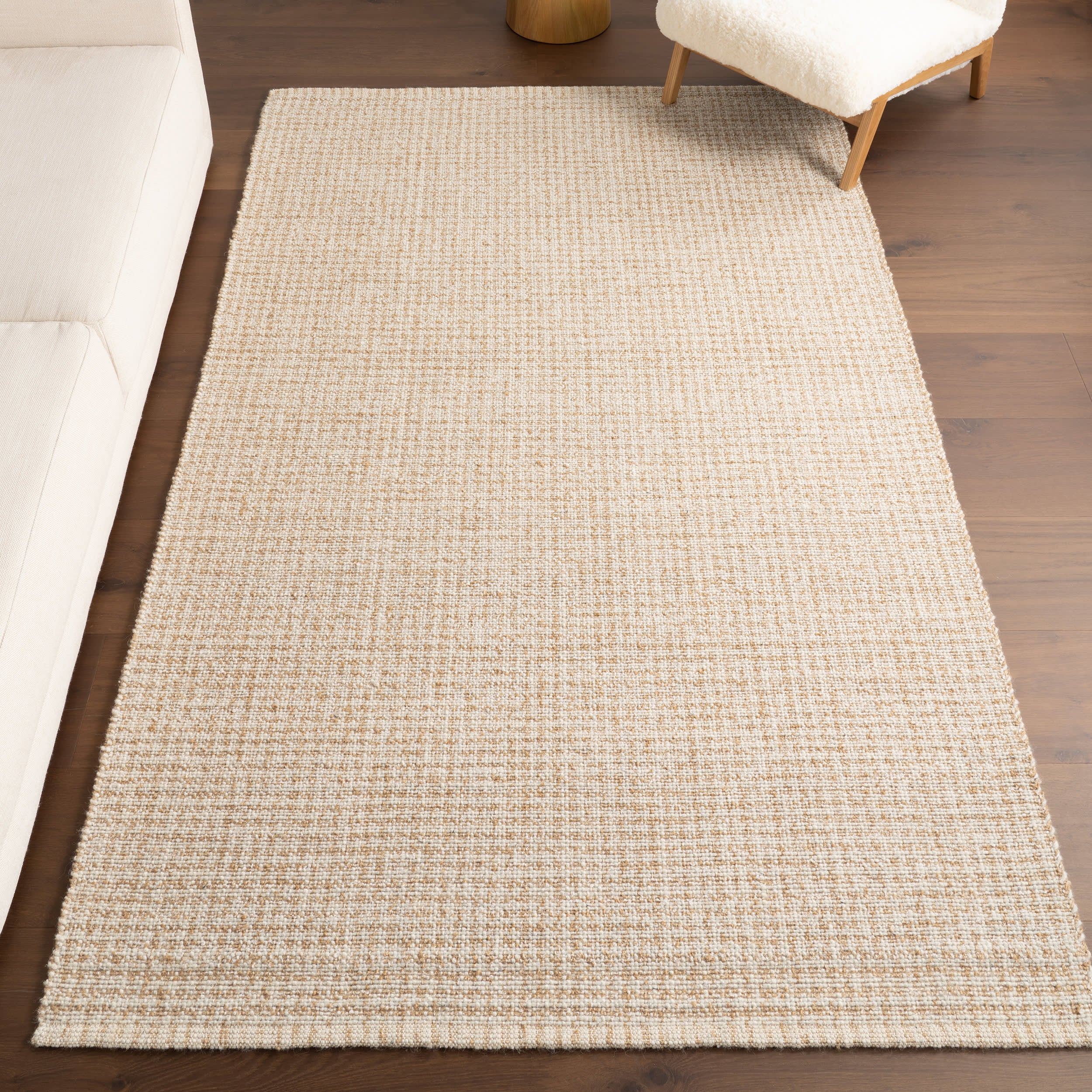 Isadora Checkered Rug | Ivory - Image 2