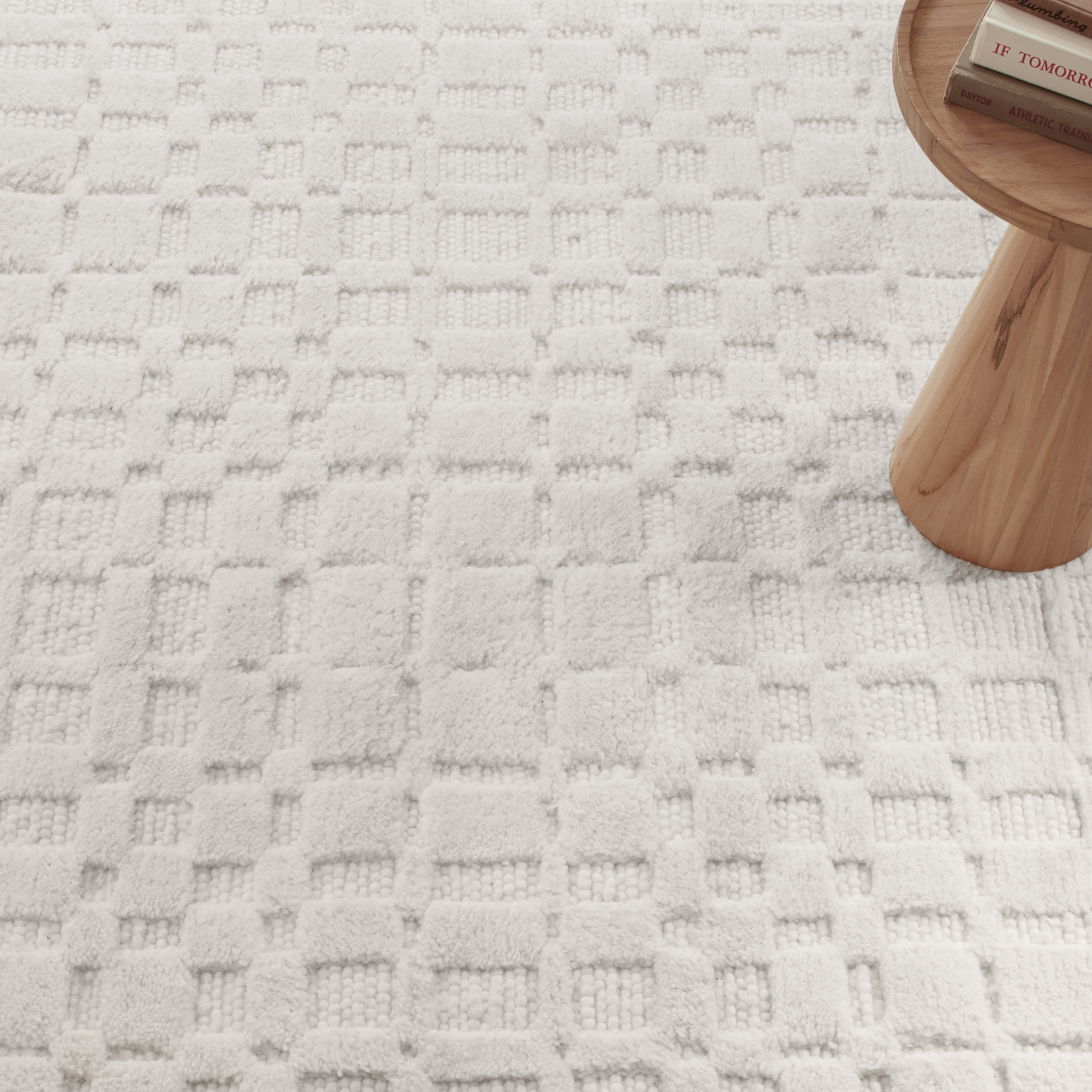 Isadora Handwoven Wool Rug | Ivory - Image 2