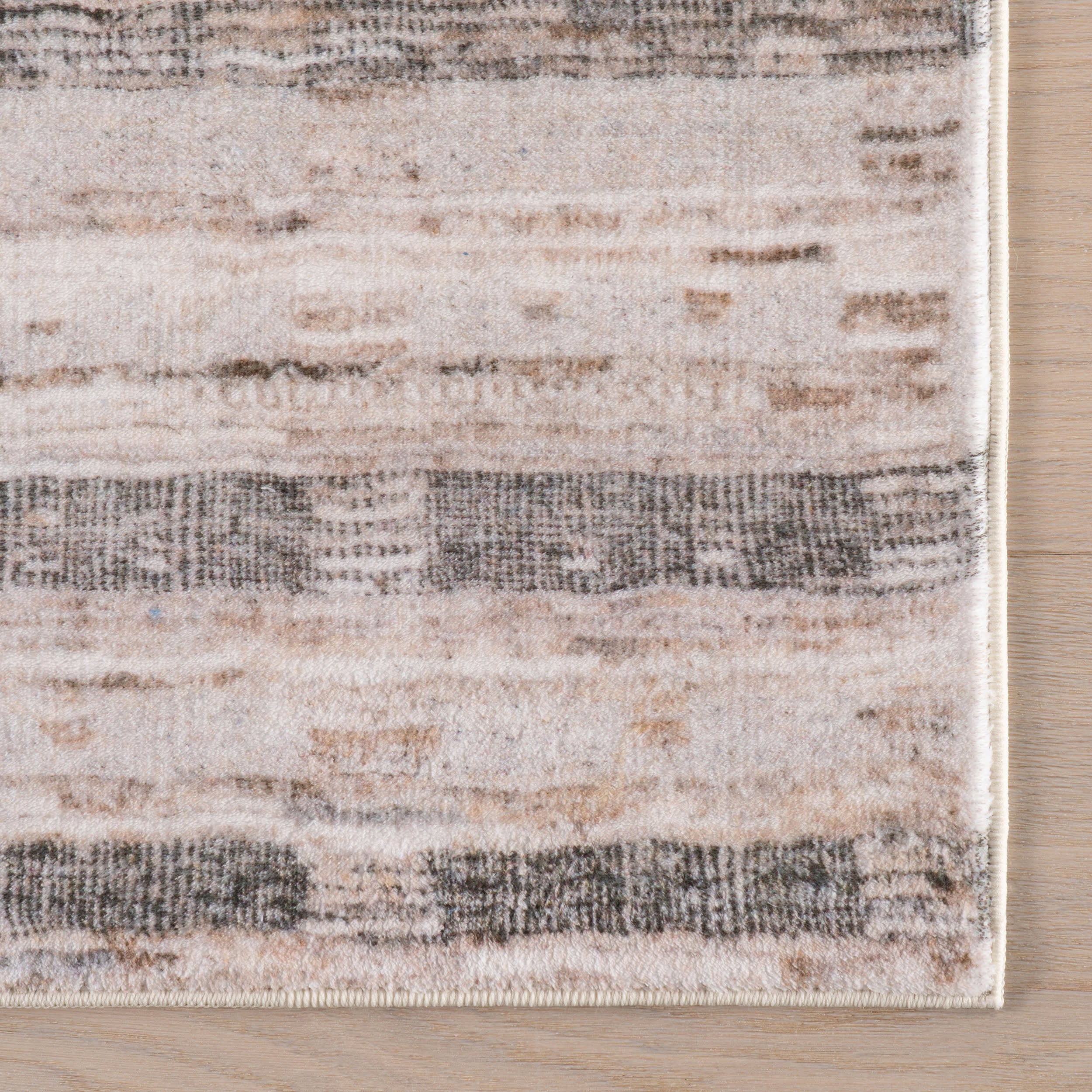 Isara Abstract Washable Rug | Beige - Image 4