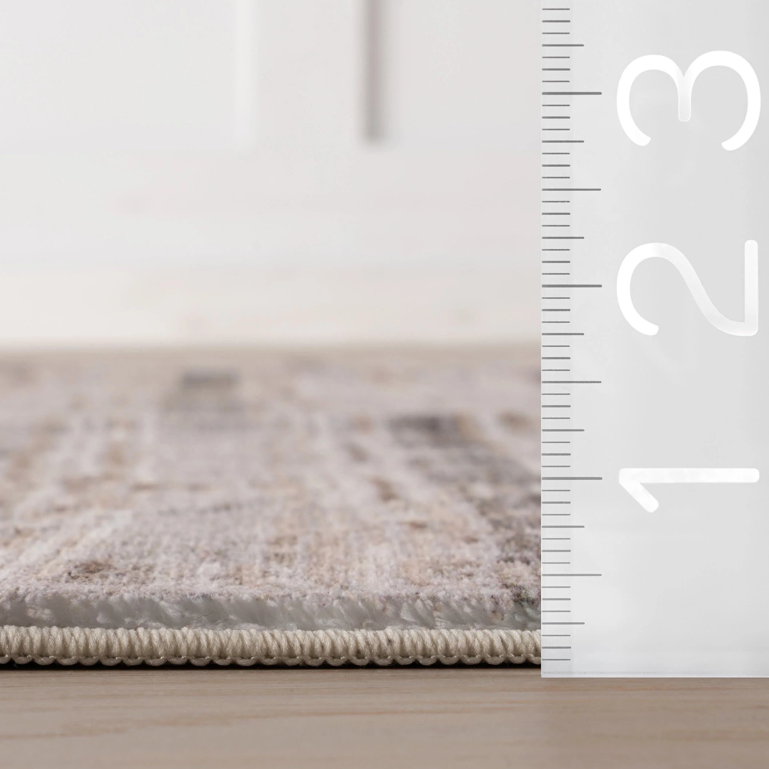 Isara Abstract Washable Rug | Beige - Image 5