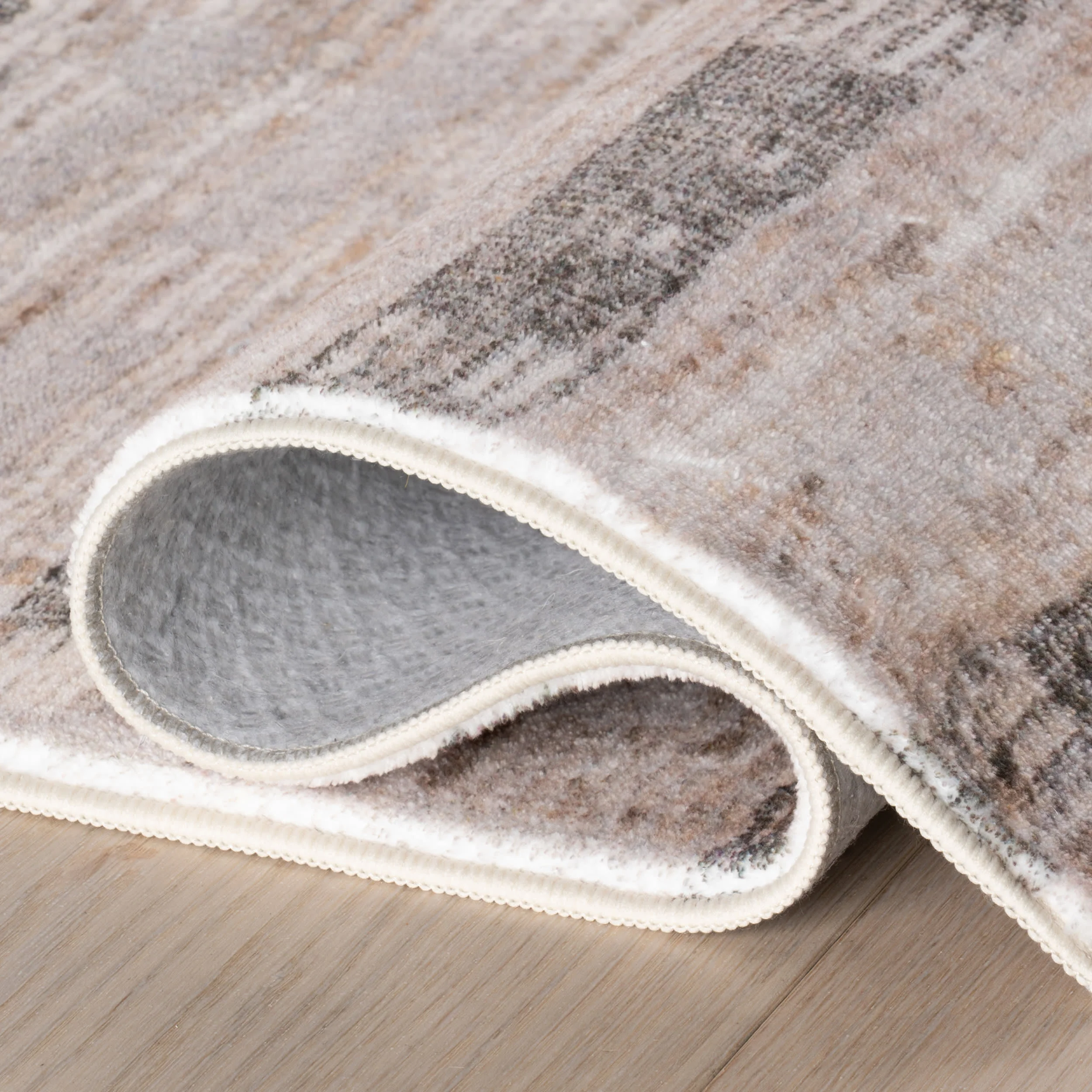 Isara Abstract Washable Rug | Beige - Image 7