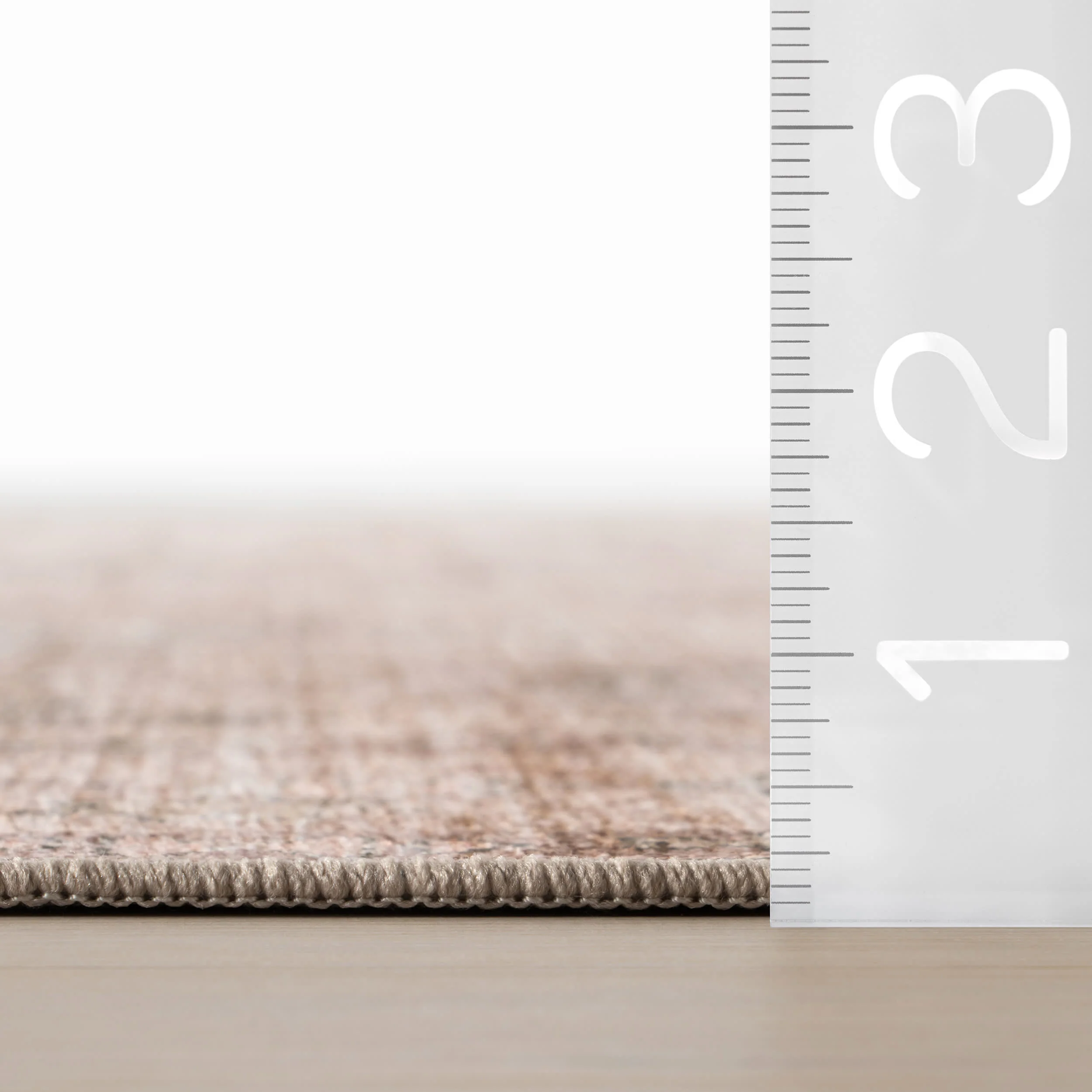 Ise Traditional Floral Washable Rug | Peach - Image 5