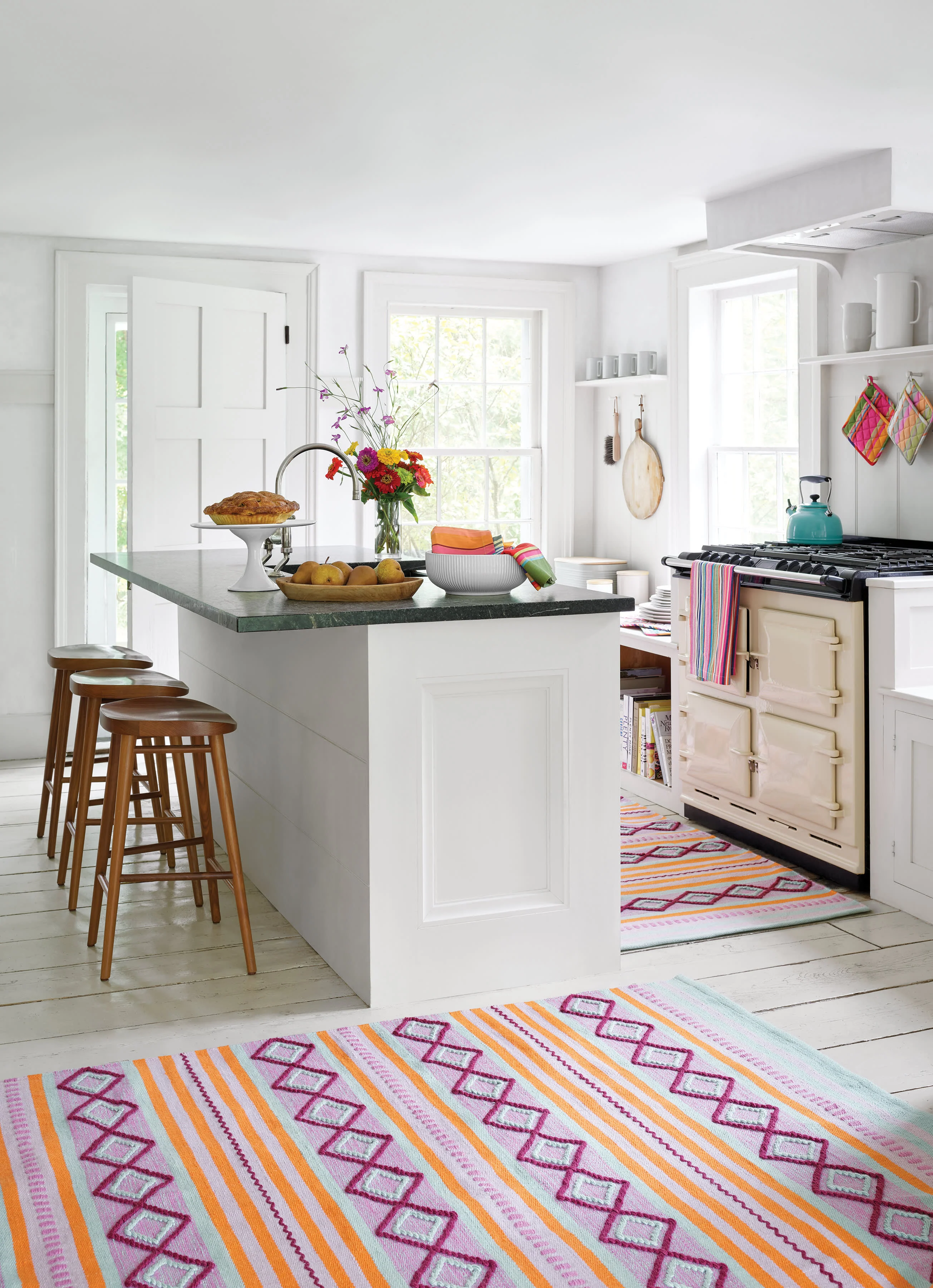 Isla Stripe Handwoven Indoor/Outdoor Rug | Multi - Image 2