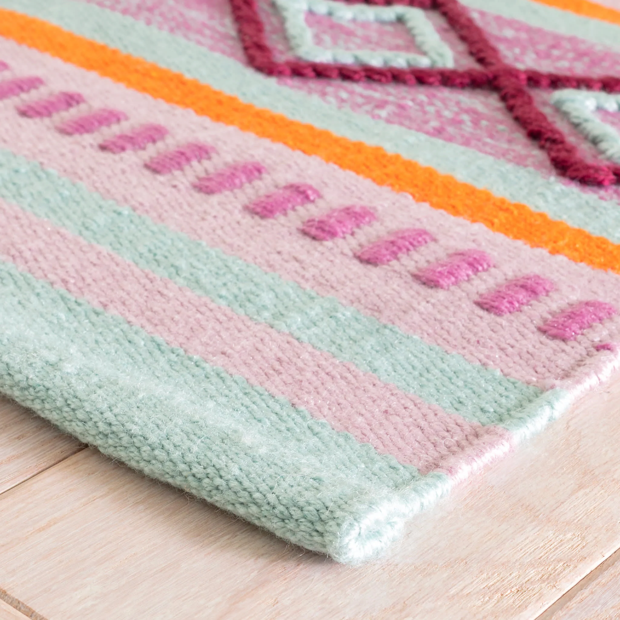 Isla Stripe Handwoven Indoor/Outdoor Rug | Multi - Image 5