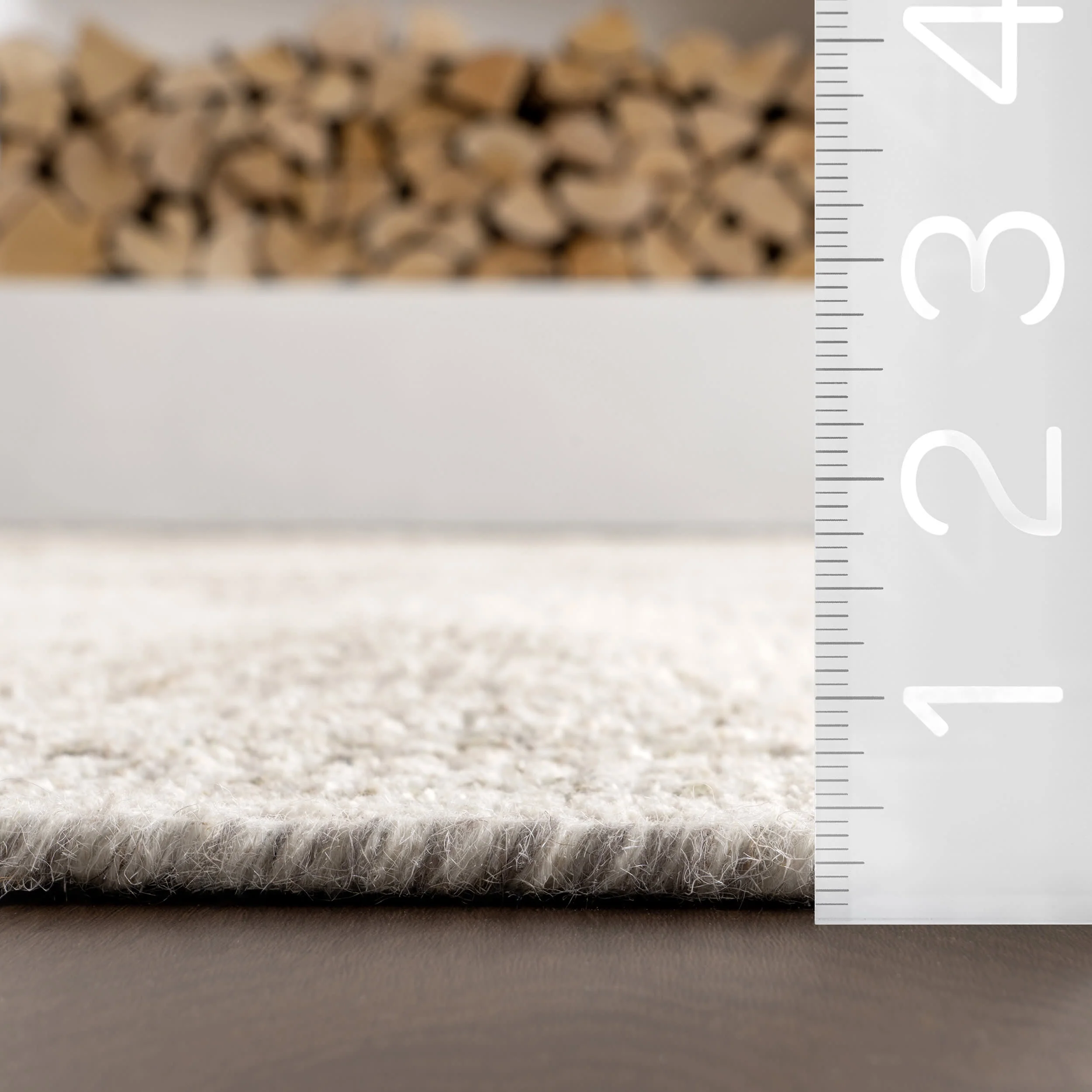 Istanbul Hand Tufted Ornate Border Wool-Blend Rug | Beige - Image 5