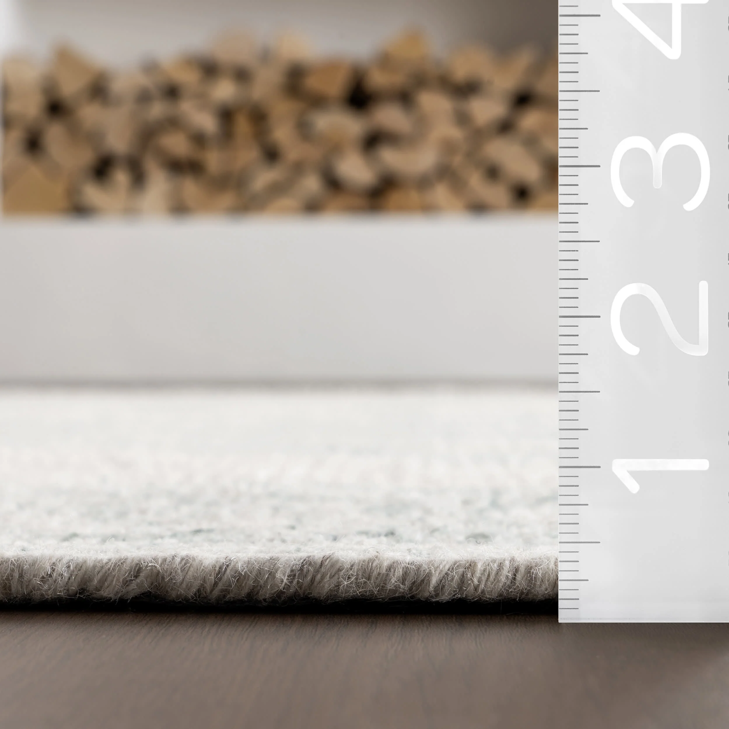 Istanbul Hand Tufted Ornate Border Wool-Blend Rug | Teal - Image 5