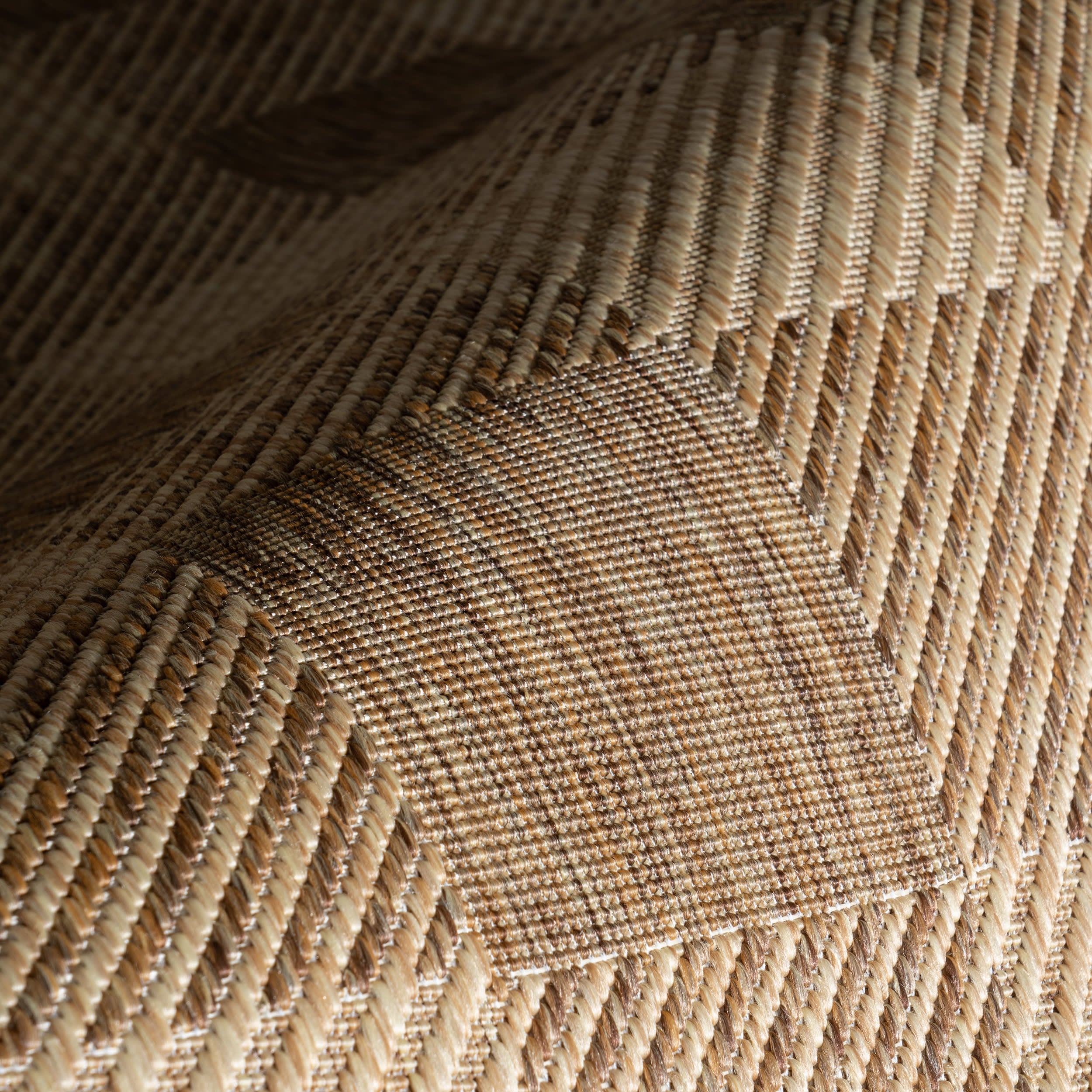Istra Farmhouse Indoor/Outdoor Rug | Light Brown - Image 3