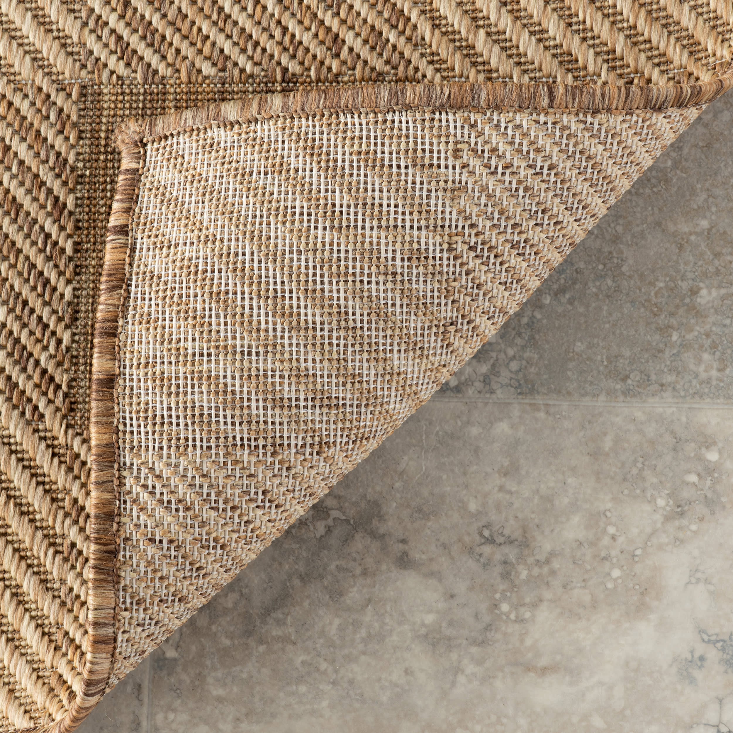 Istra Farmhouse Indoor/Outdoor Rug | Light Brown - Image 6