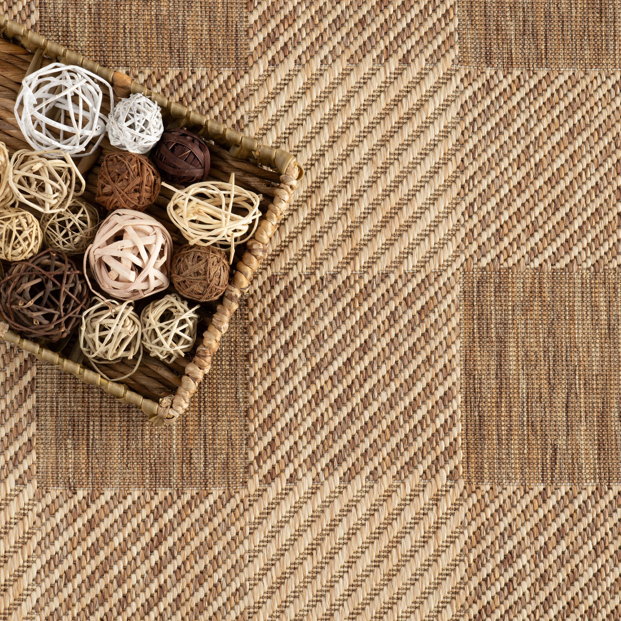 Istra Farmhouse Indoor/Outdoor Rug | Light Brown - Image 7