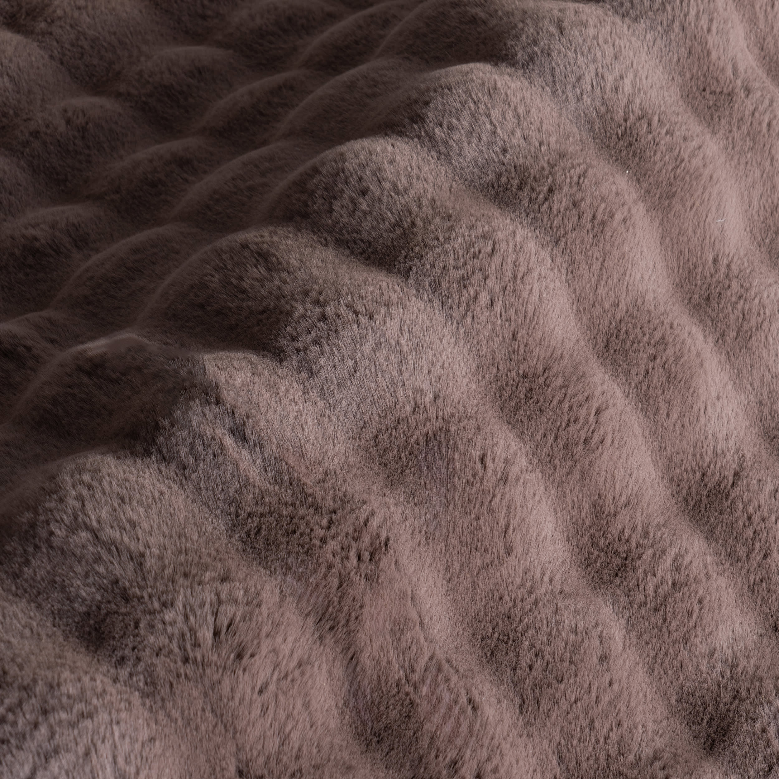 Ivana Checkered Plush Cloud Washable Rug | Dark Brown - Image 3