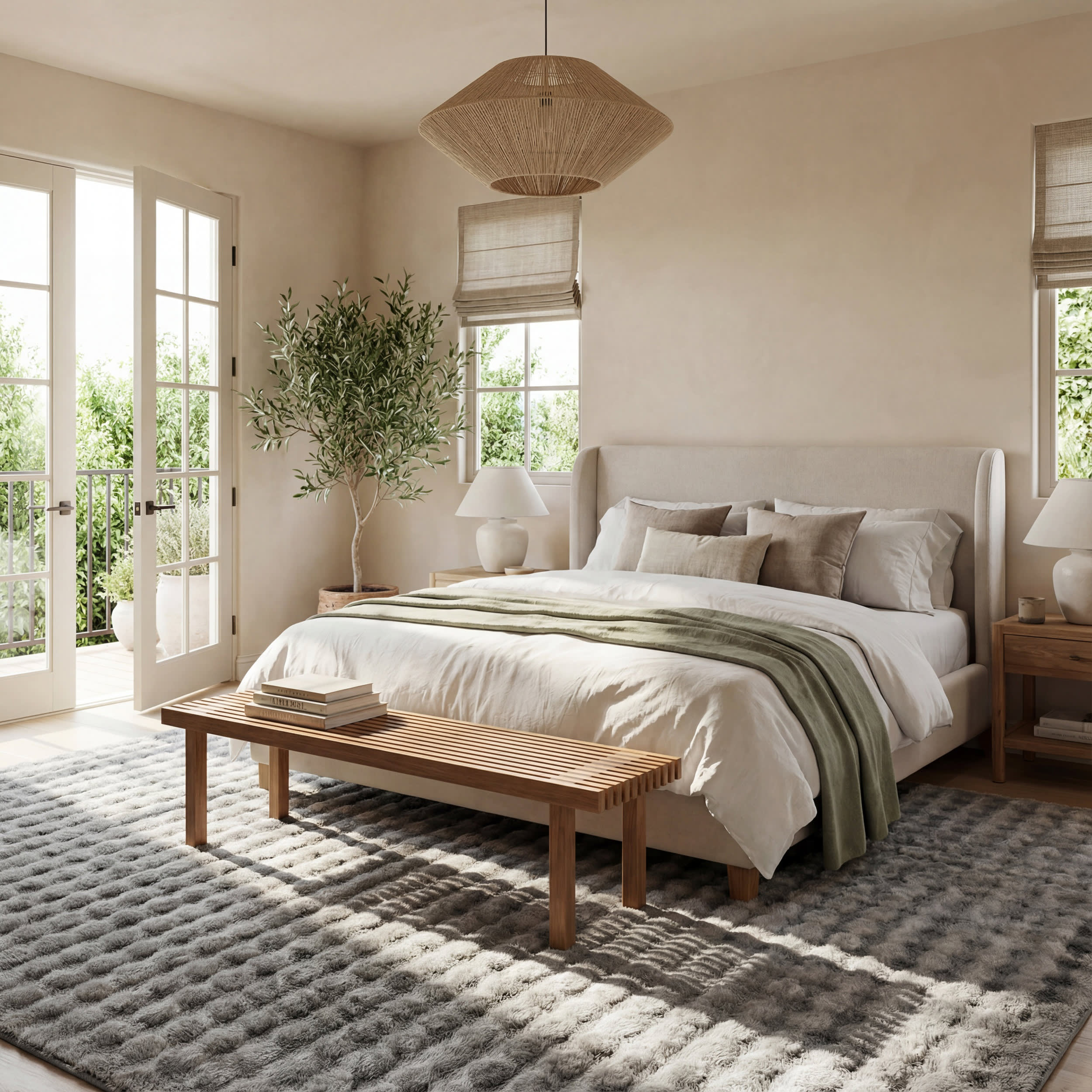 Ivana Checkered Plush Cloud Washable Rug | Dark Grey - Image 6