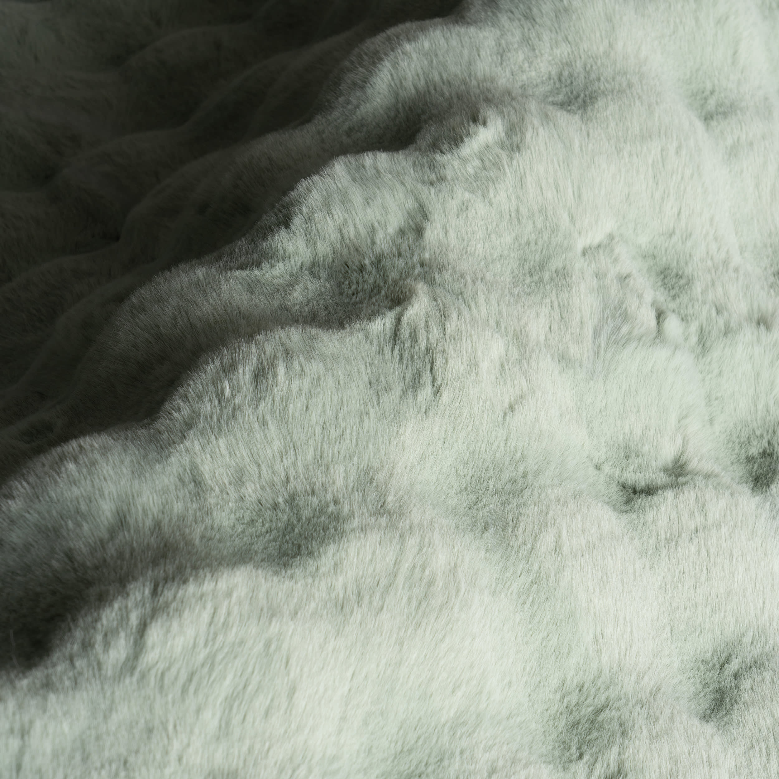Ivana Checkered Plush Cloud Washable Rug | Mint Green - Image 3