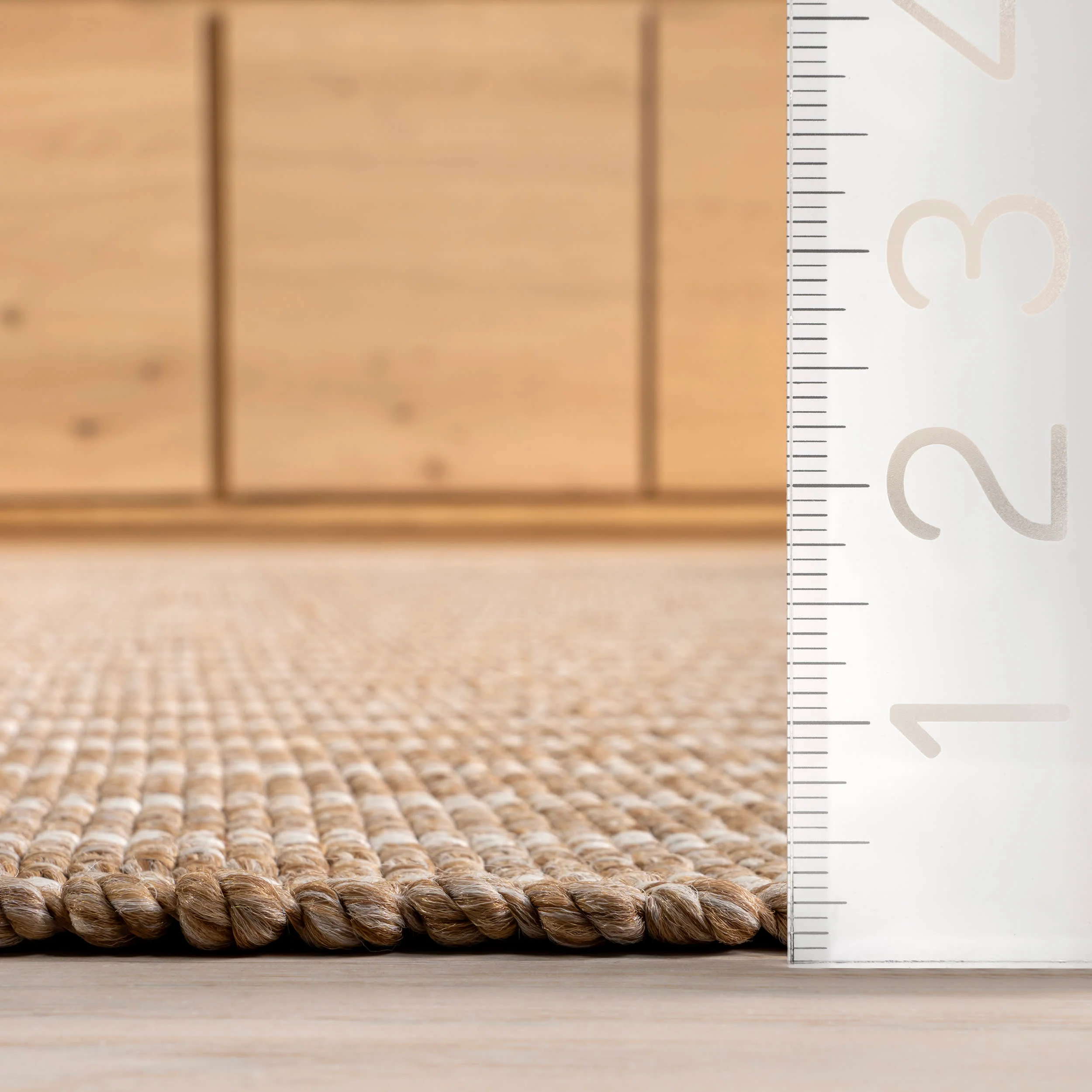 Ivey Solid Faux Jute Indoor/Outdoor Rug | Natural - Image 5