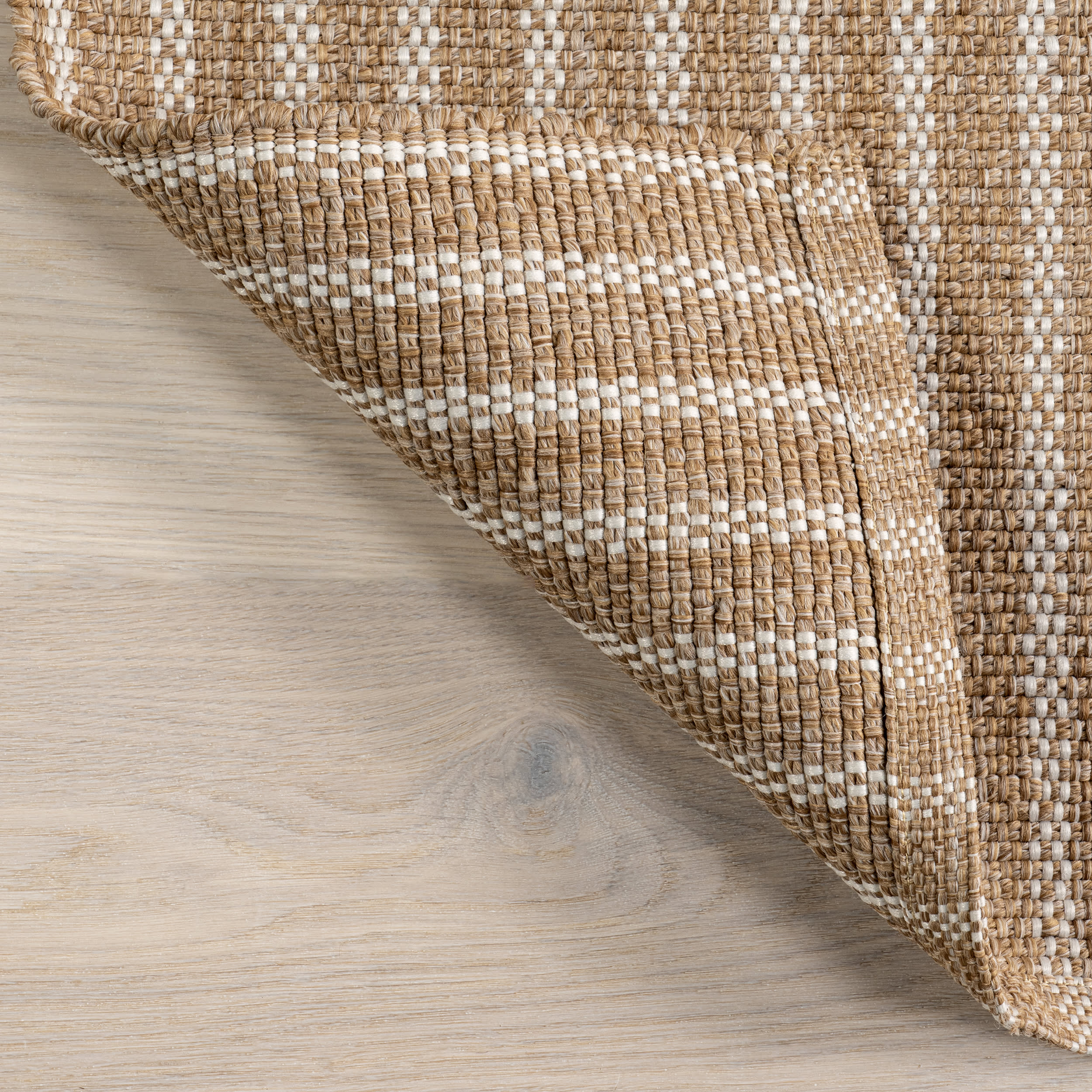 Ivey Solid Faux Jute Indoor/Outdoor Rug | Natural - Image 6