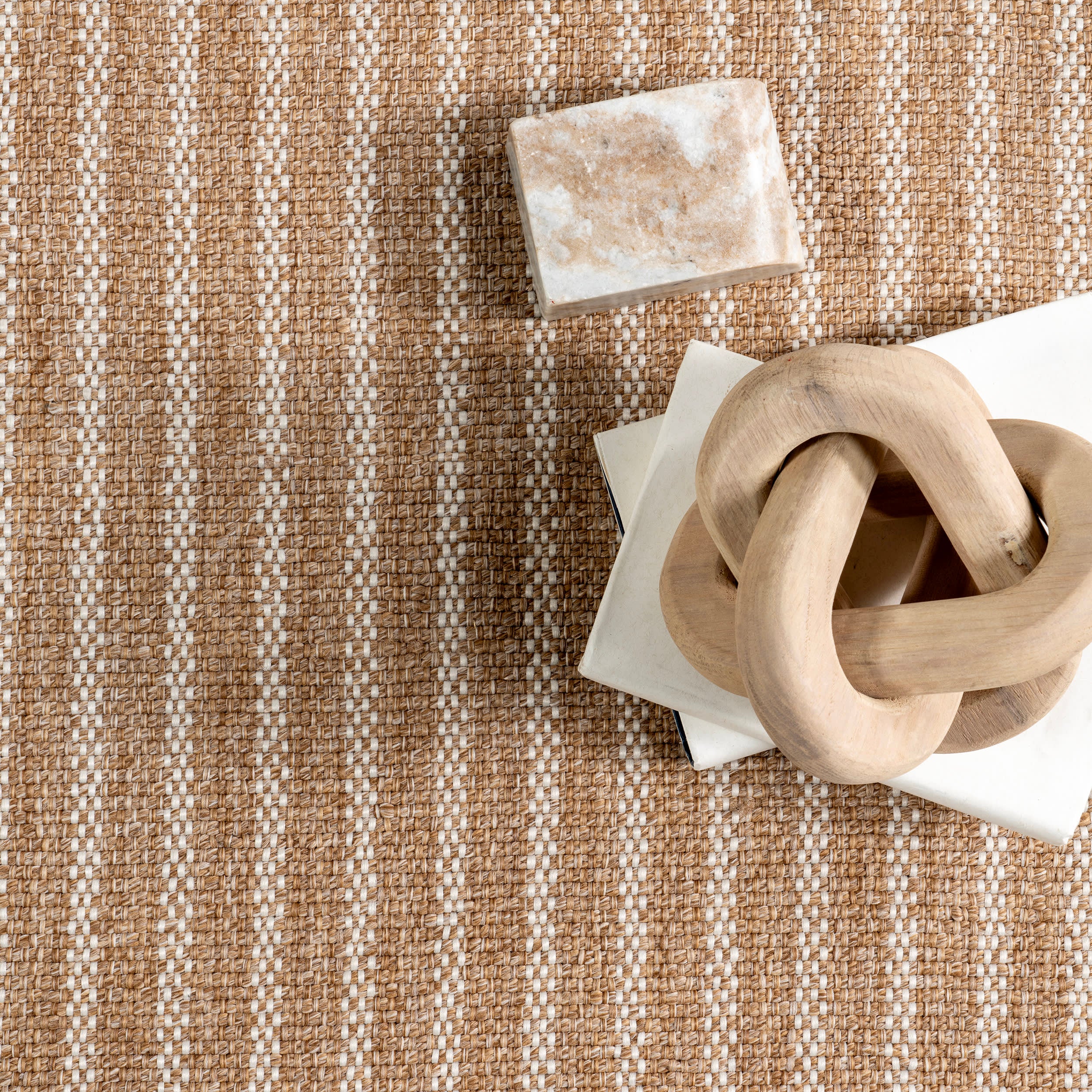 Ivey Solid Faux Jute Indoor/Outdoor Rug | Natural - Image 7
