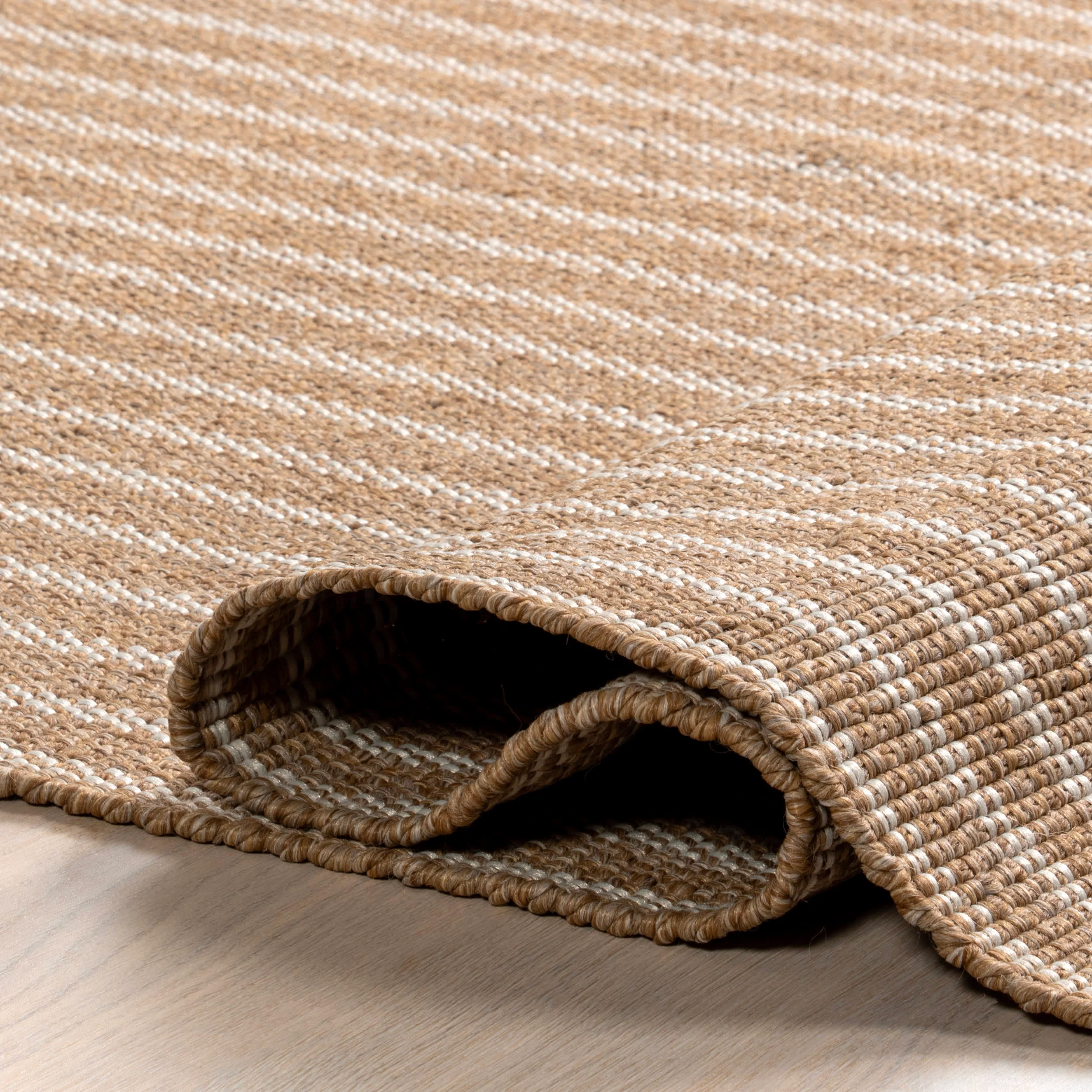 Ivey Solid Faux Jute Indoor/Outdoor Rug | Natural - Image 8