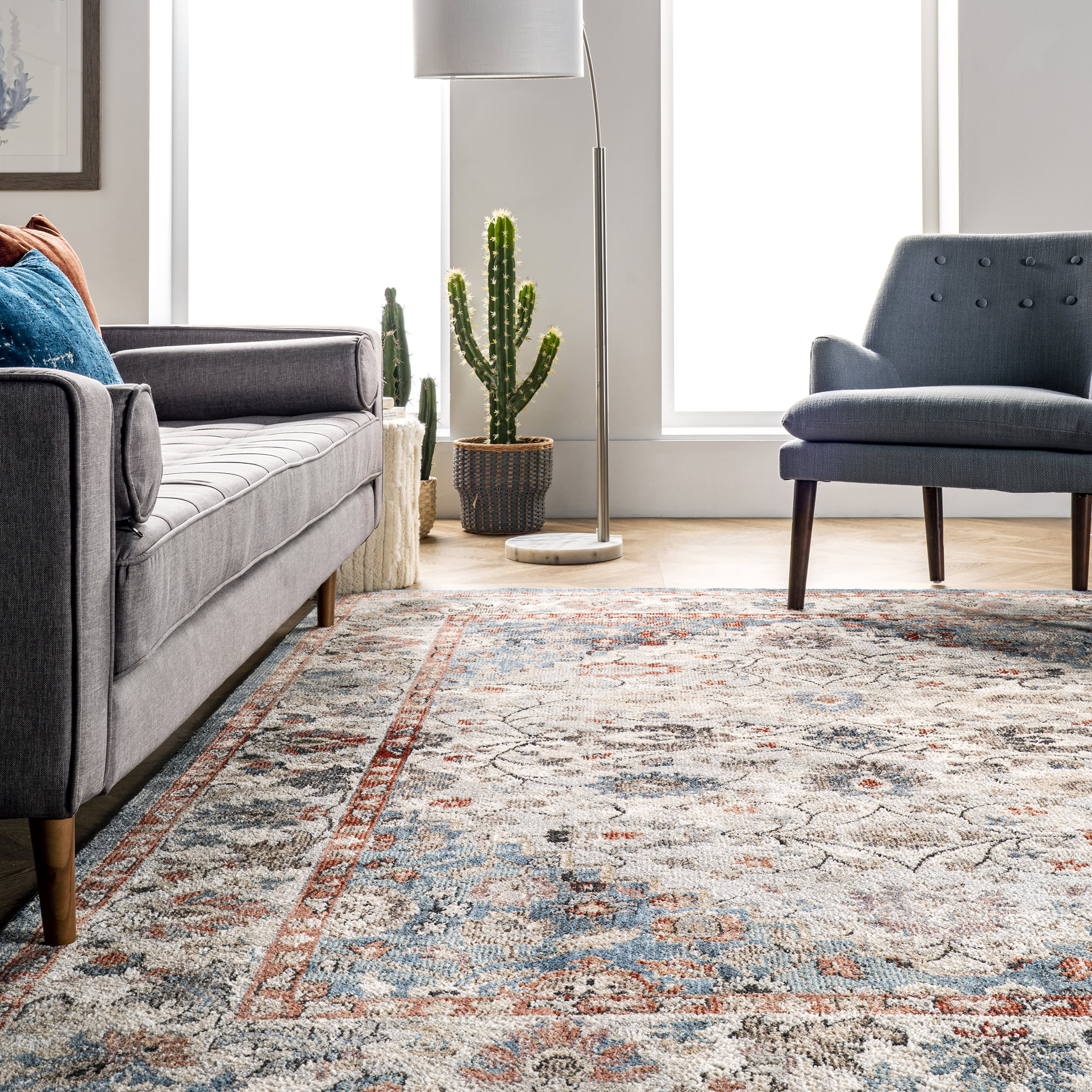 Ivied Medallion Rug | Blue - Image 4