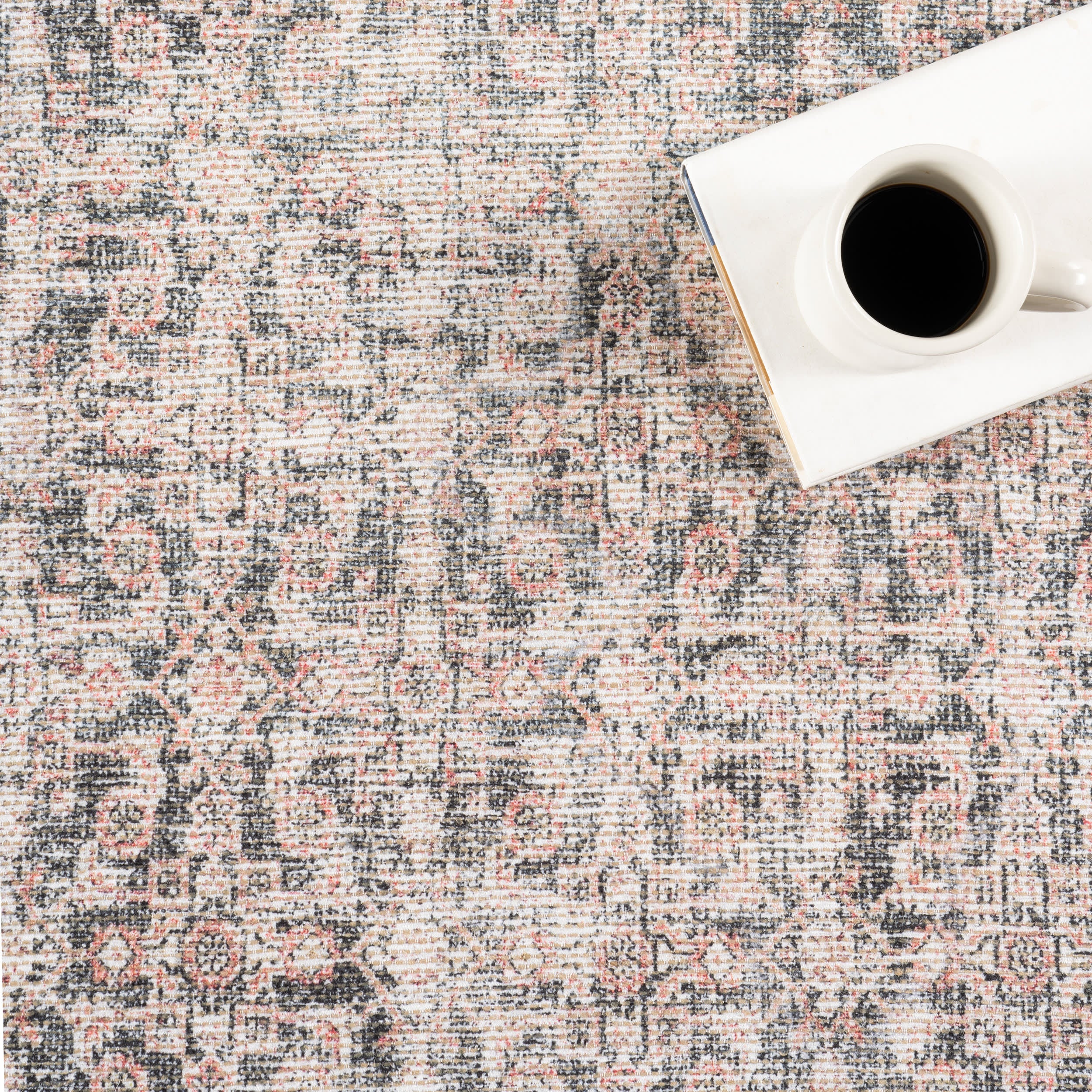 Izara Vintage Rug | Light Grey - Image 8