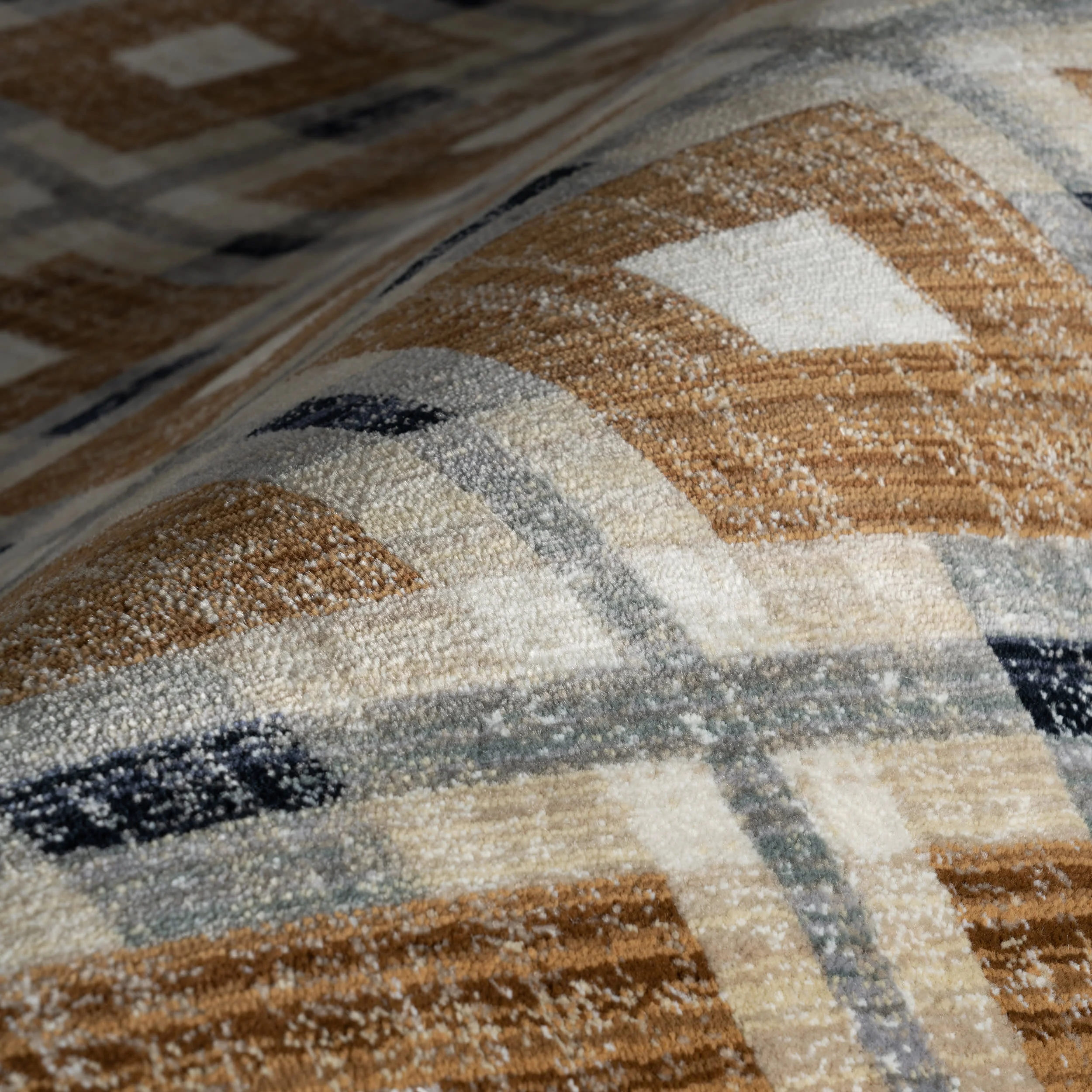 Sorelle Modern Plaid Rug | Light Brown - Image 3