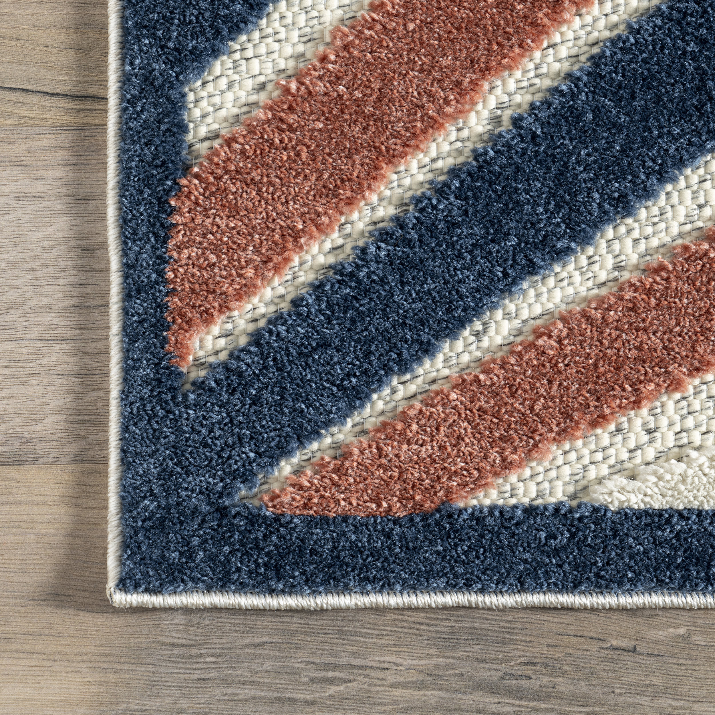 Jacinta Indoor/Outdoor Kaleidoscope Diamonds Rug | Blue Multicolor - Image 3