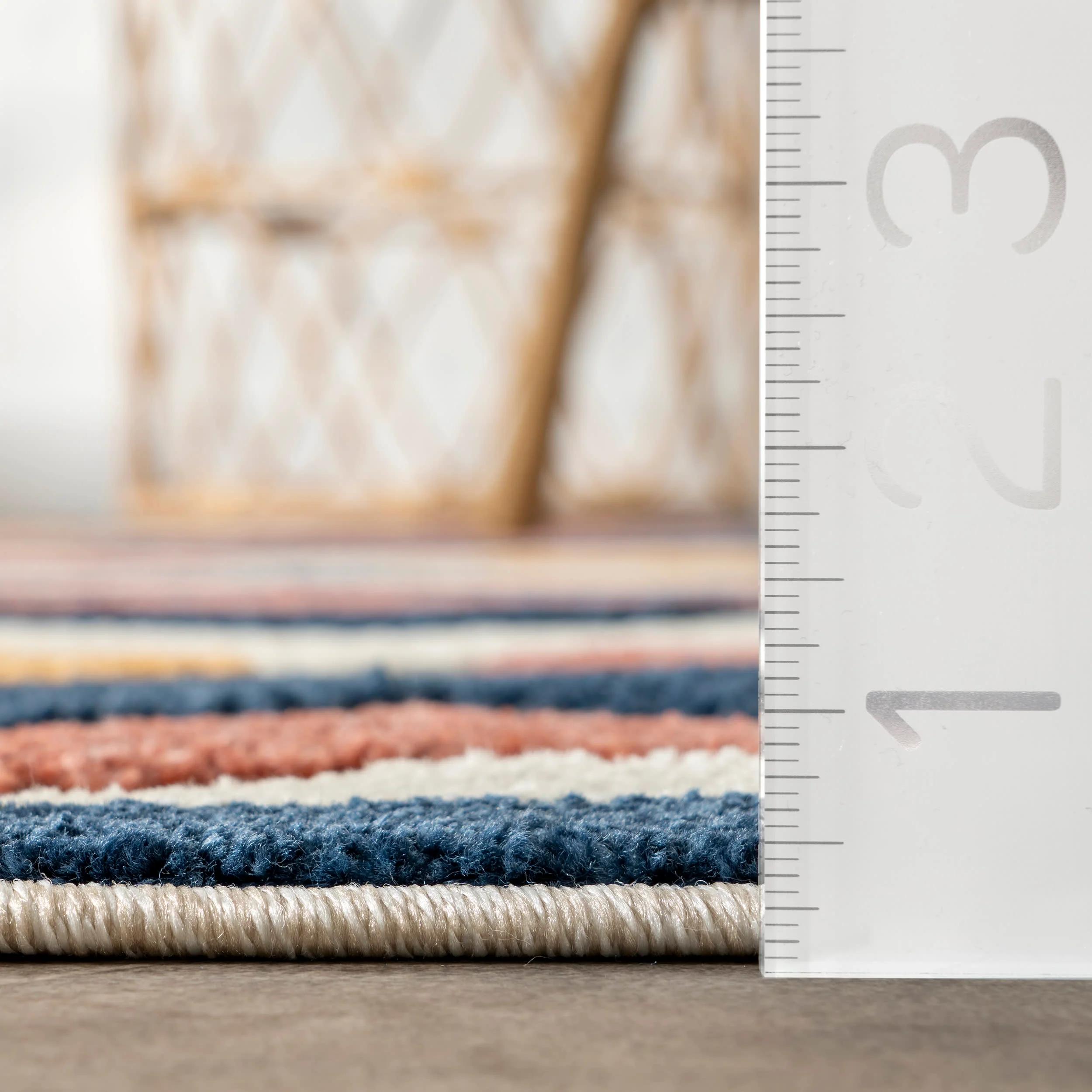 Jacinta Indoor/Outdoor Kaleidoscope Diamonds Rug | Blue Multicolor - Image 5