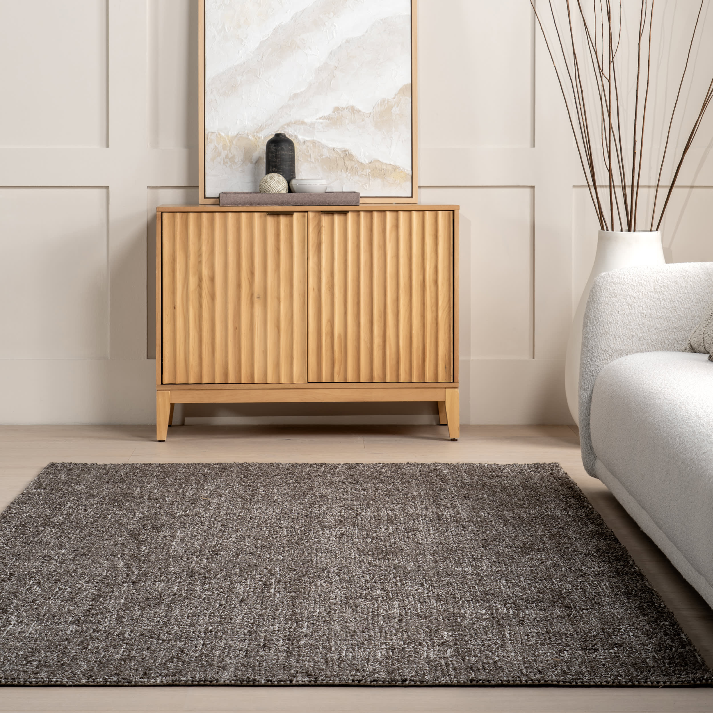 Jacinta Solid Rug | Brown - Image 4