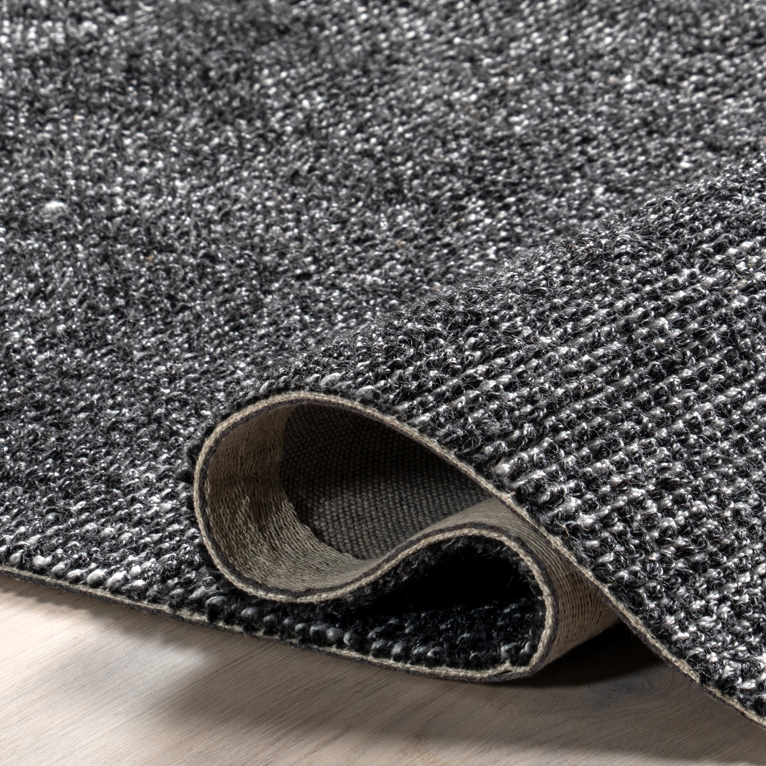 Jacinta Solid Rug | Dark Grey - Image 8