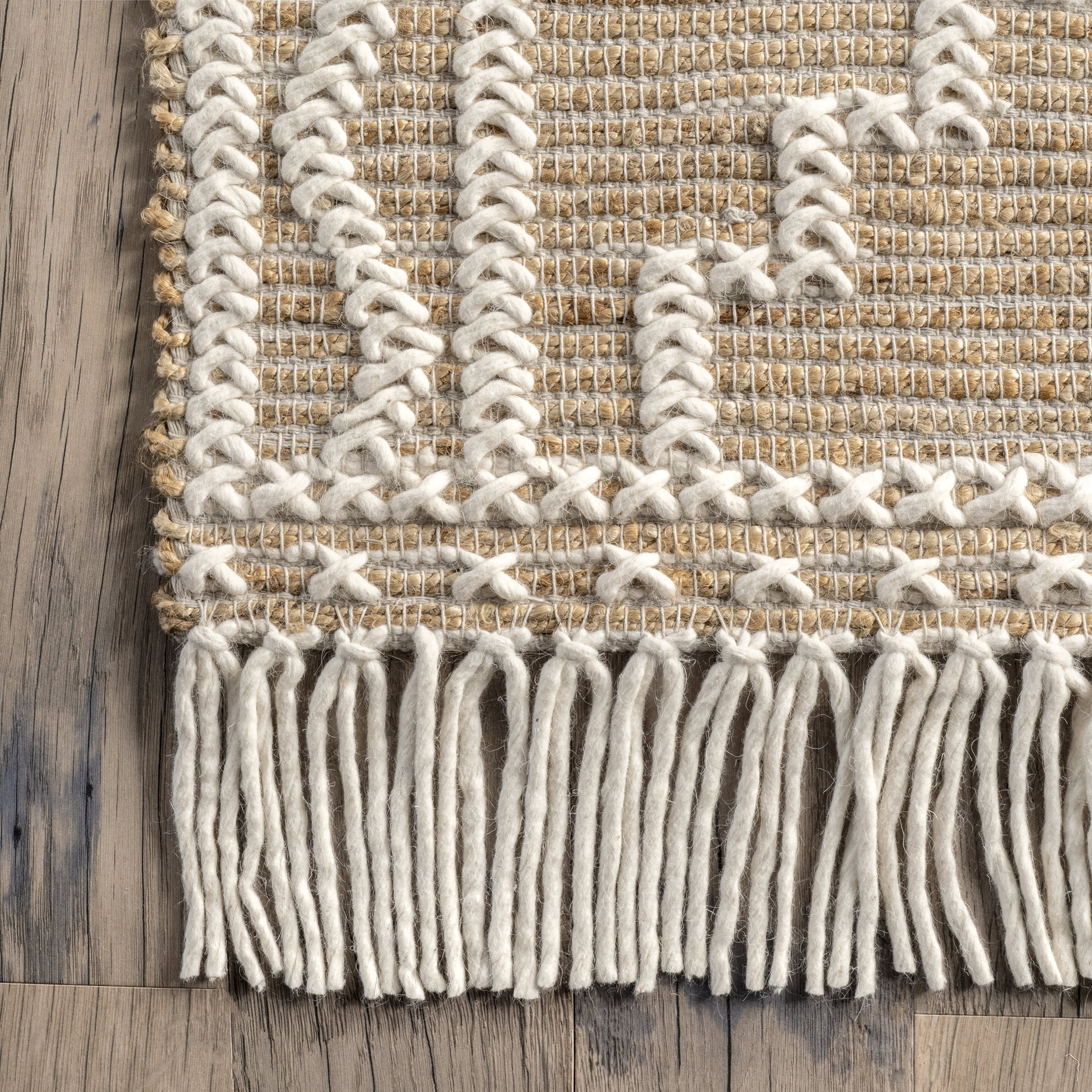 Jackie Natural Textured Rug | Natural - Image 3