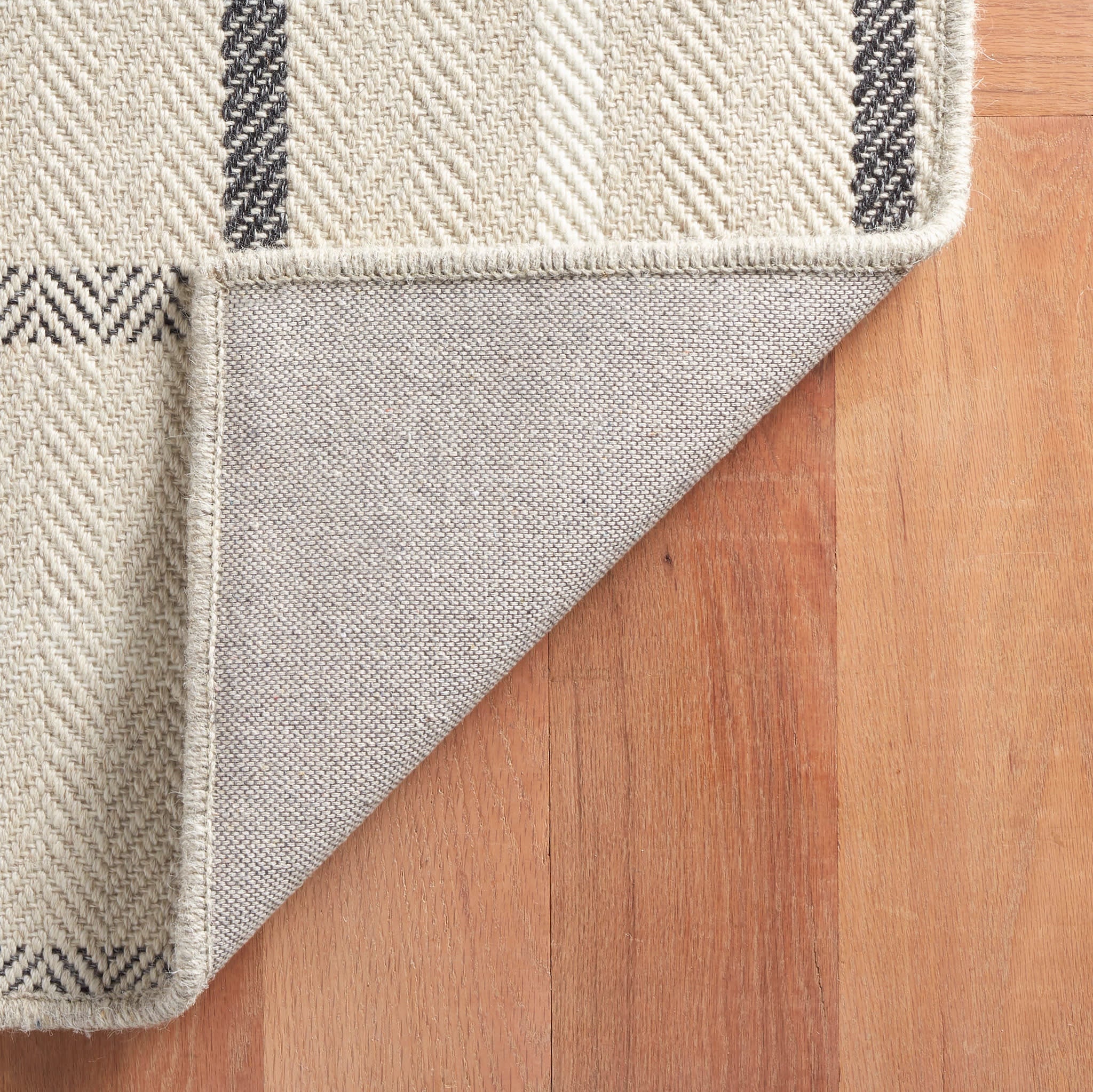 Jackson Woven Wool Custom Rug | Beige/Charcoal - Image 6