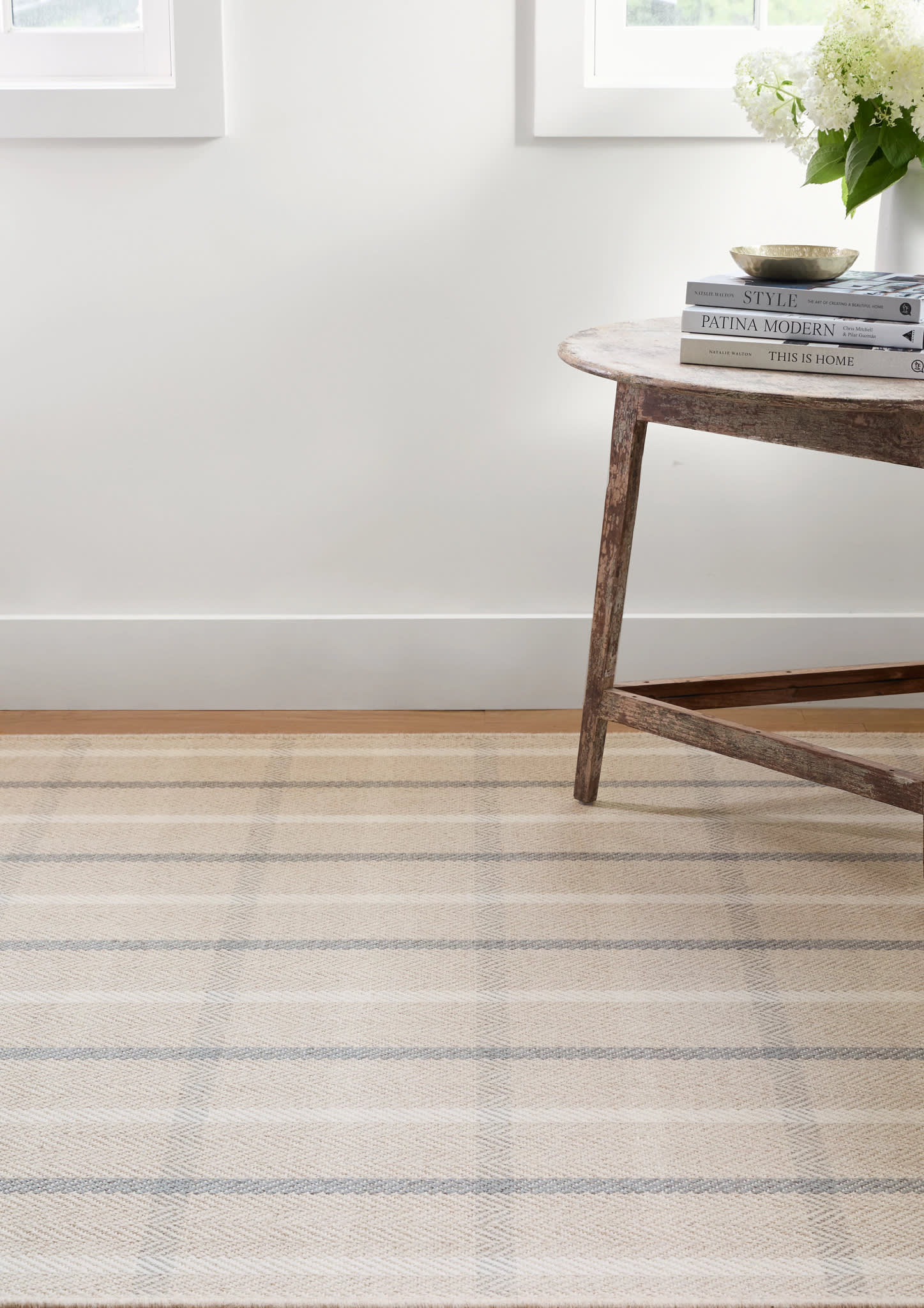 Jackson Woven Wool Custom Rug | Beige/Slate - Image 2