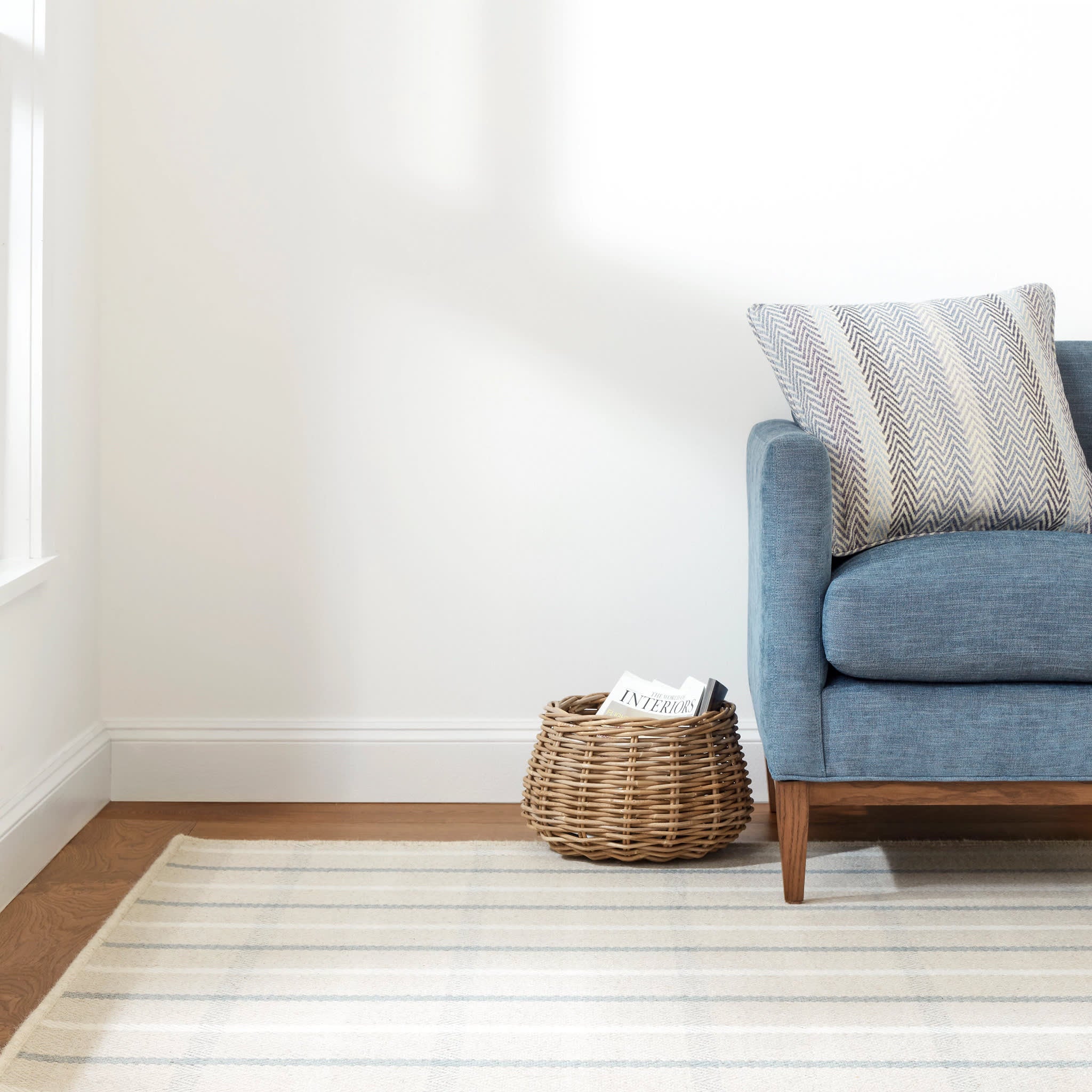 Jackson Woven Wool Custom Rug | Beige/Slate - Image 3