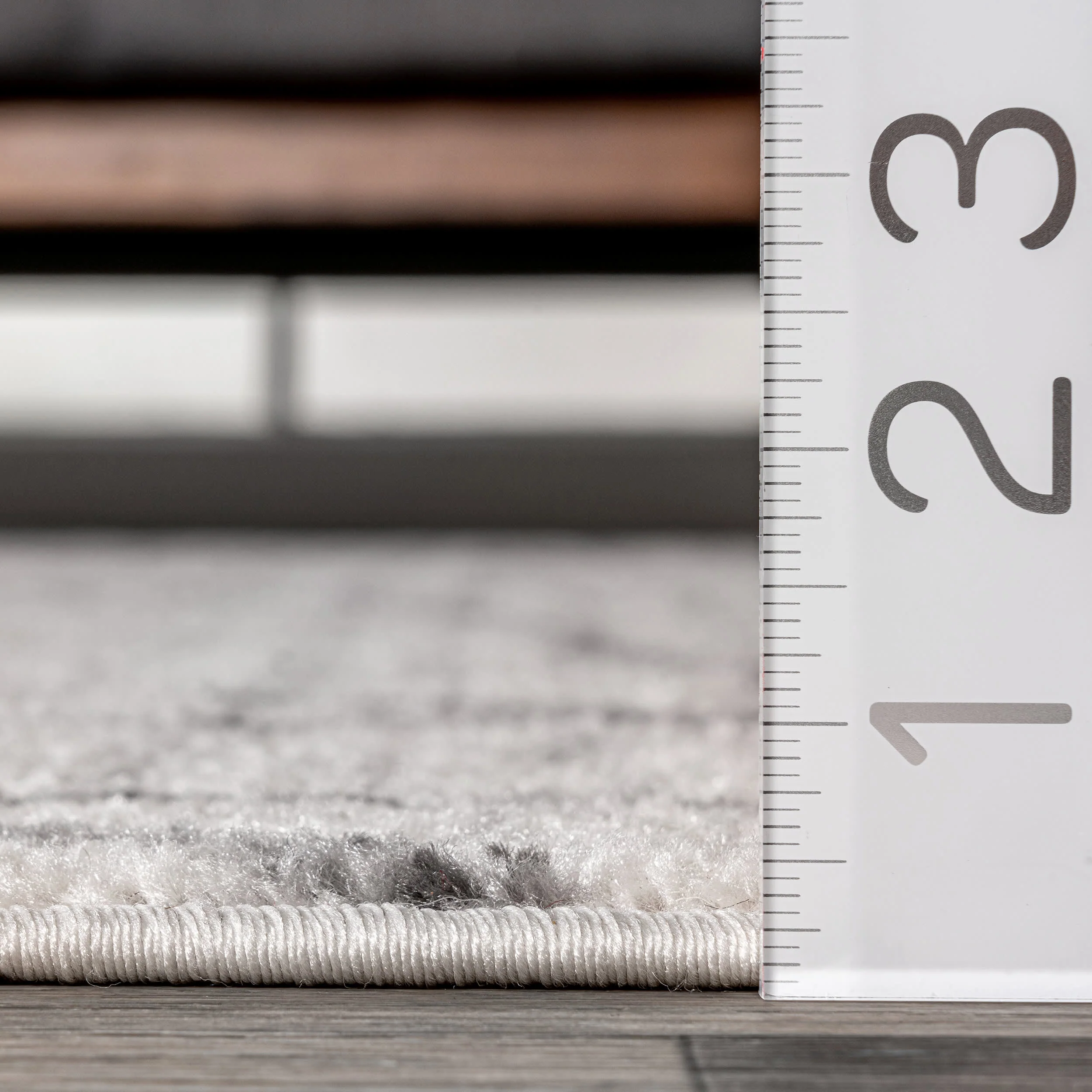 Jada Abstract Leaves Rug | Light Grey - Image 5