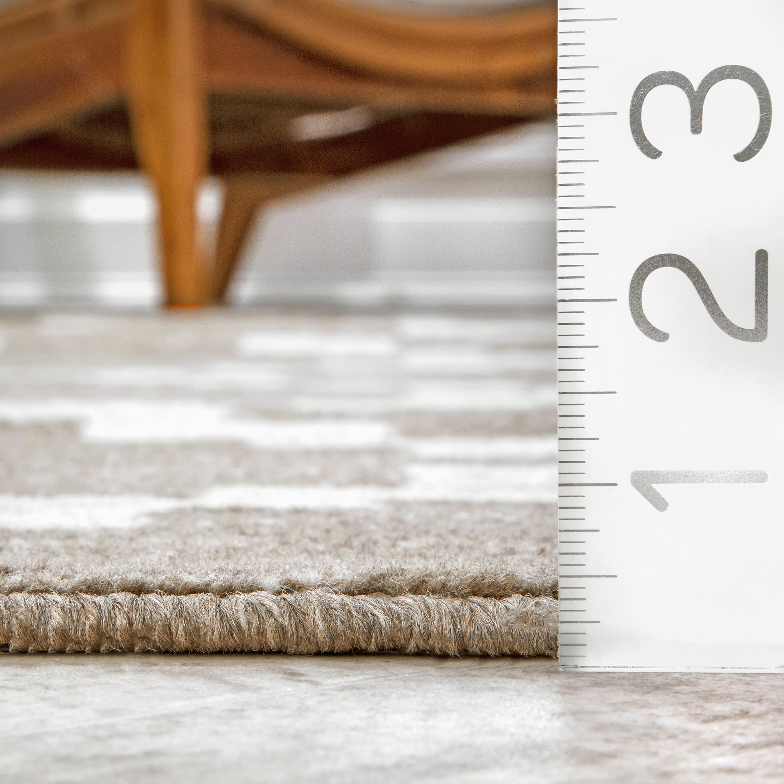 Jagged Trellis Rug | Beige - Image 5