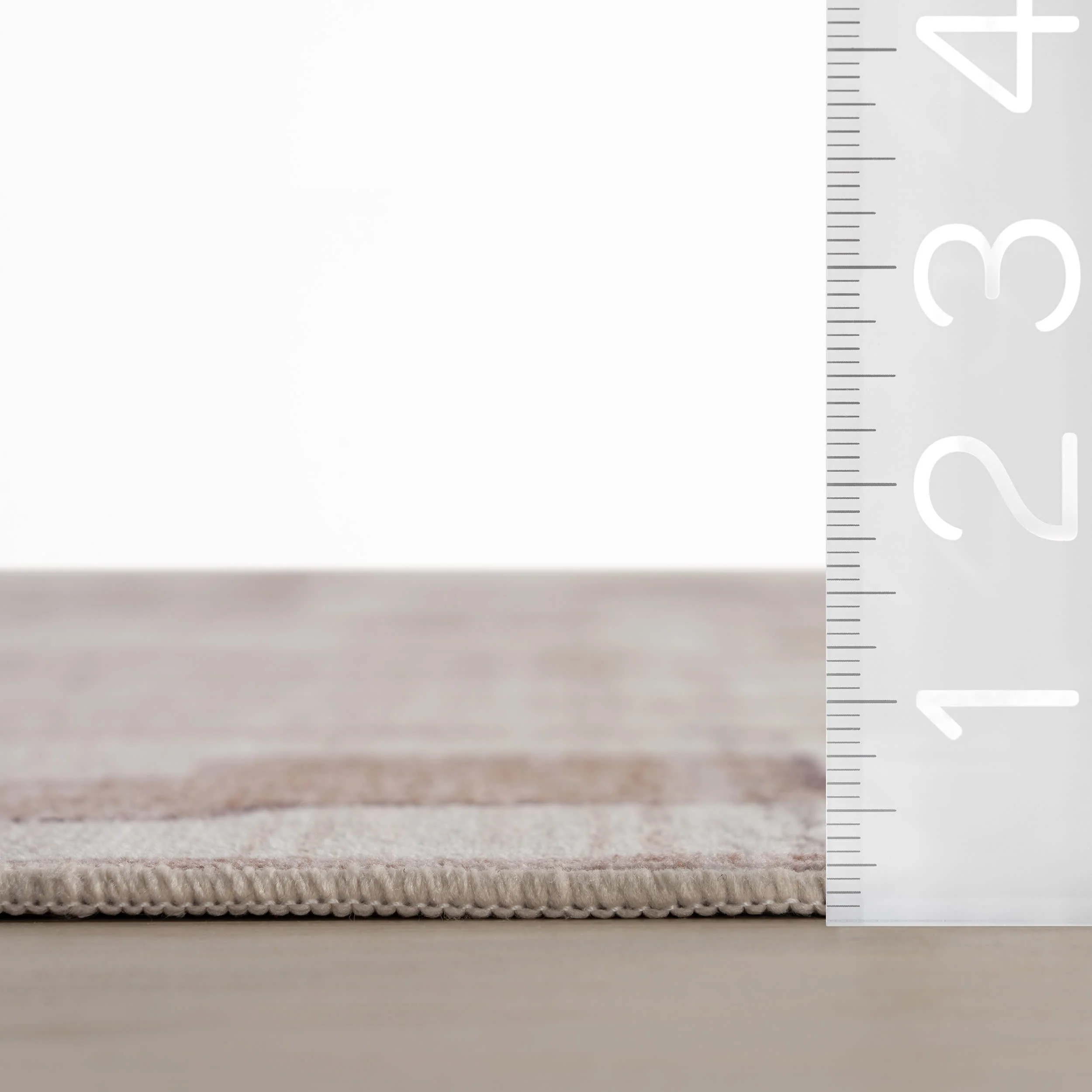 Janatha Moroccan Abstract Washable Rug | Ivory - Image 5