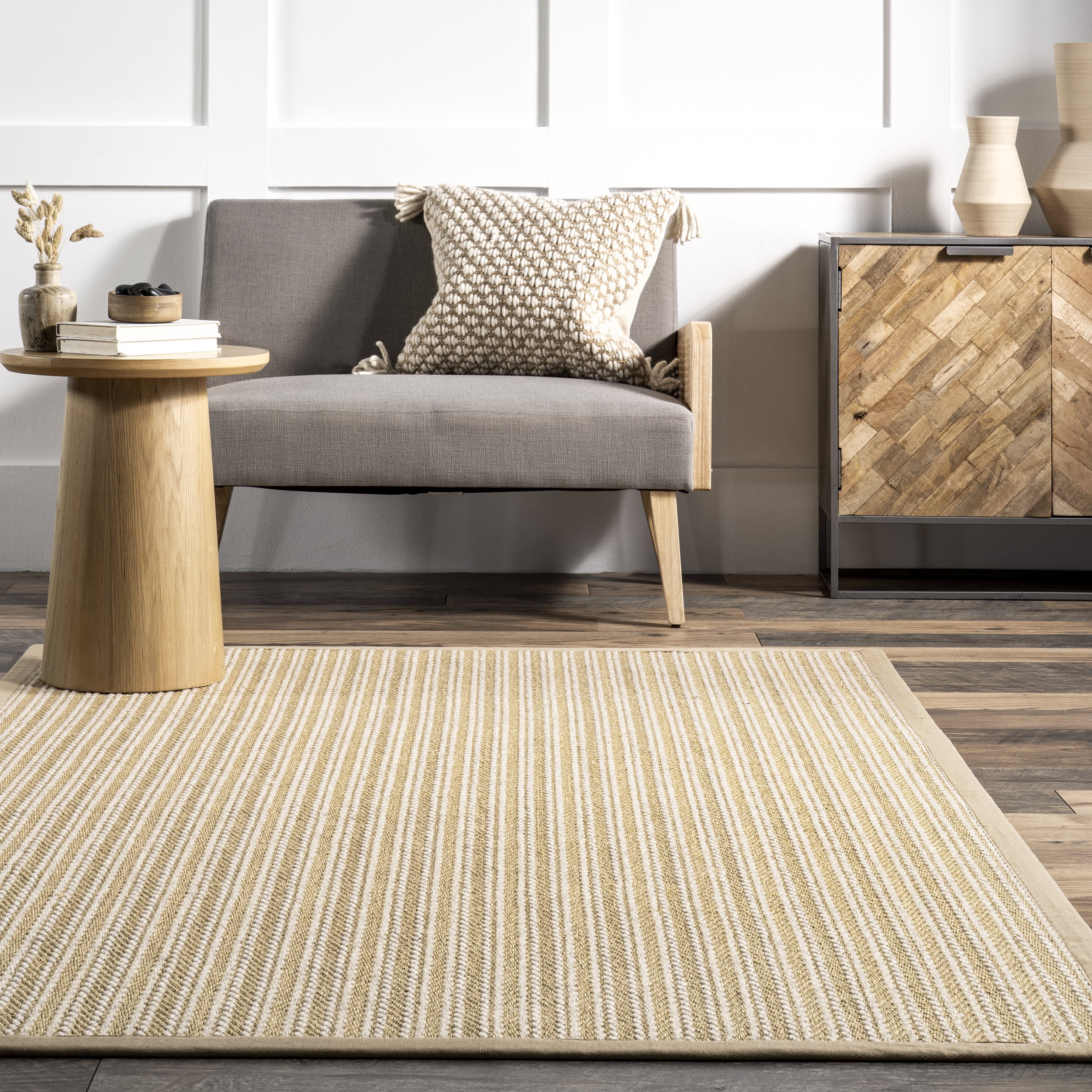 Janella Textured Sisal and Jute Rug | Brown - Image 4