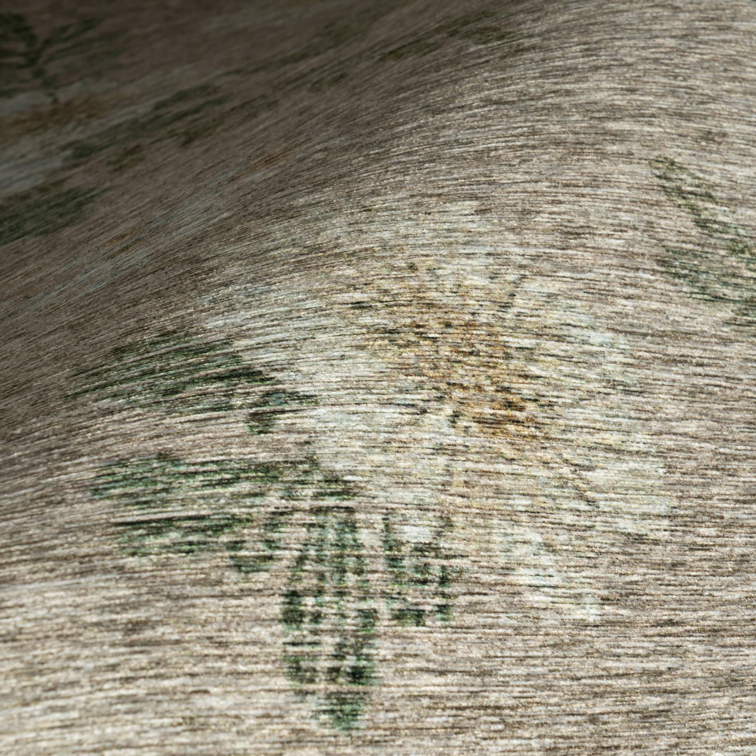 Janesey Floral Farmhouse Washable Rug | Beige - Image 3