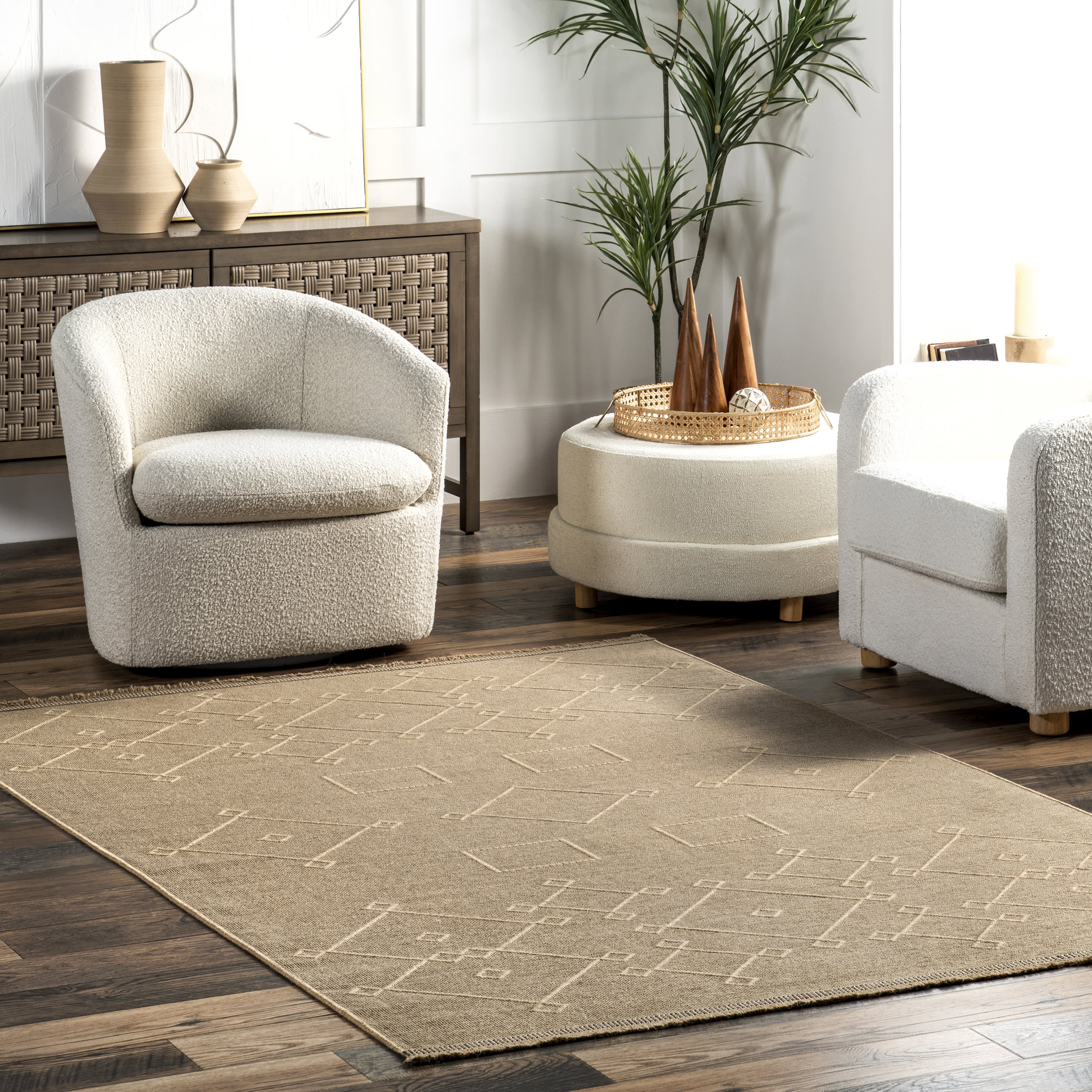 Janessa Tribal Rug | Natural - Image 2