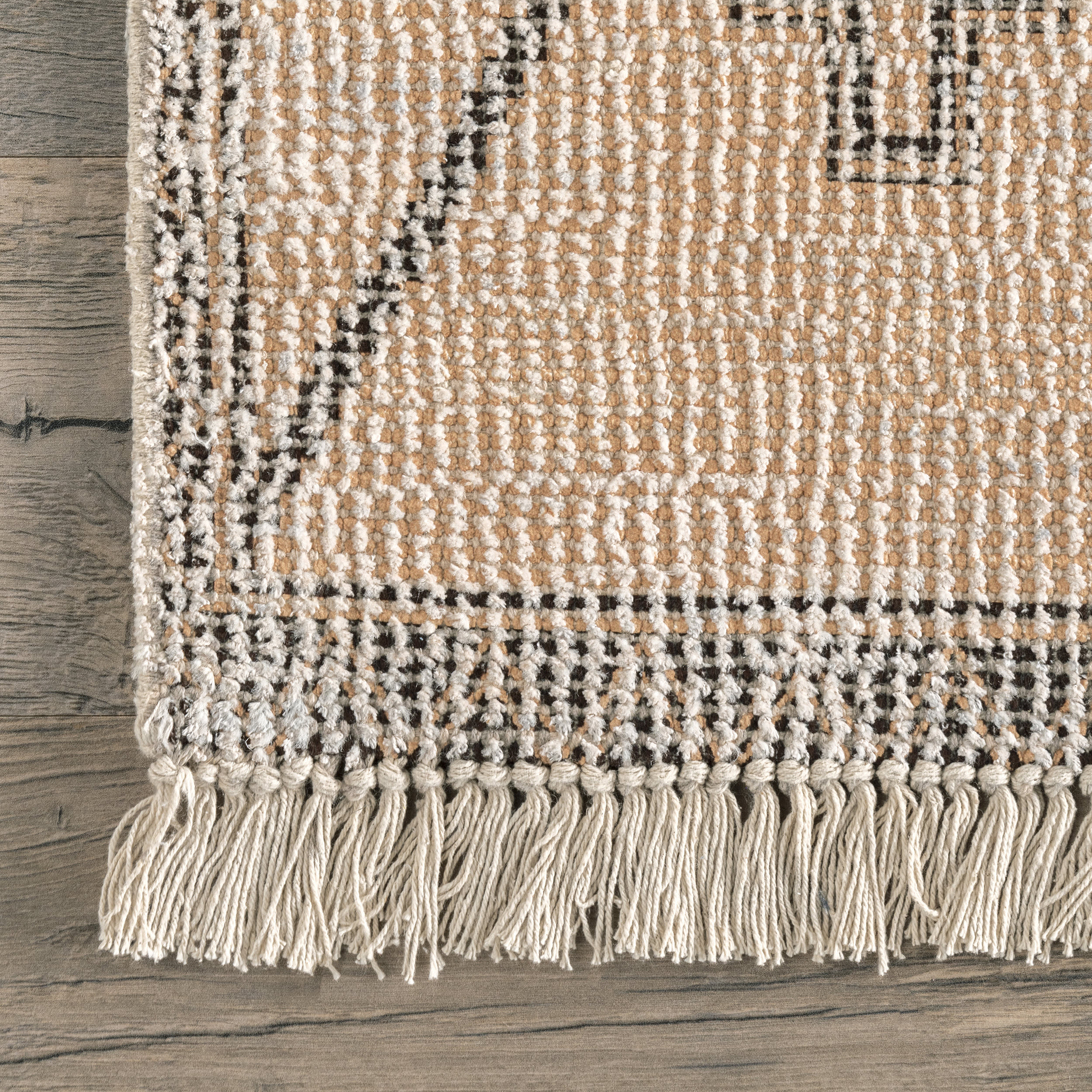 Janine Cotton Trellis Rug | Beige - Image 3