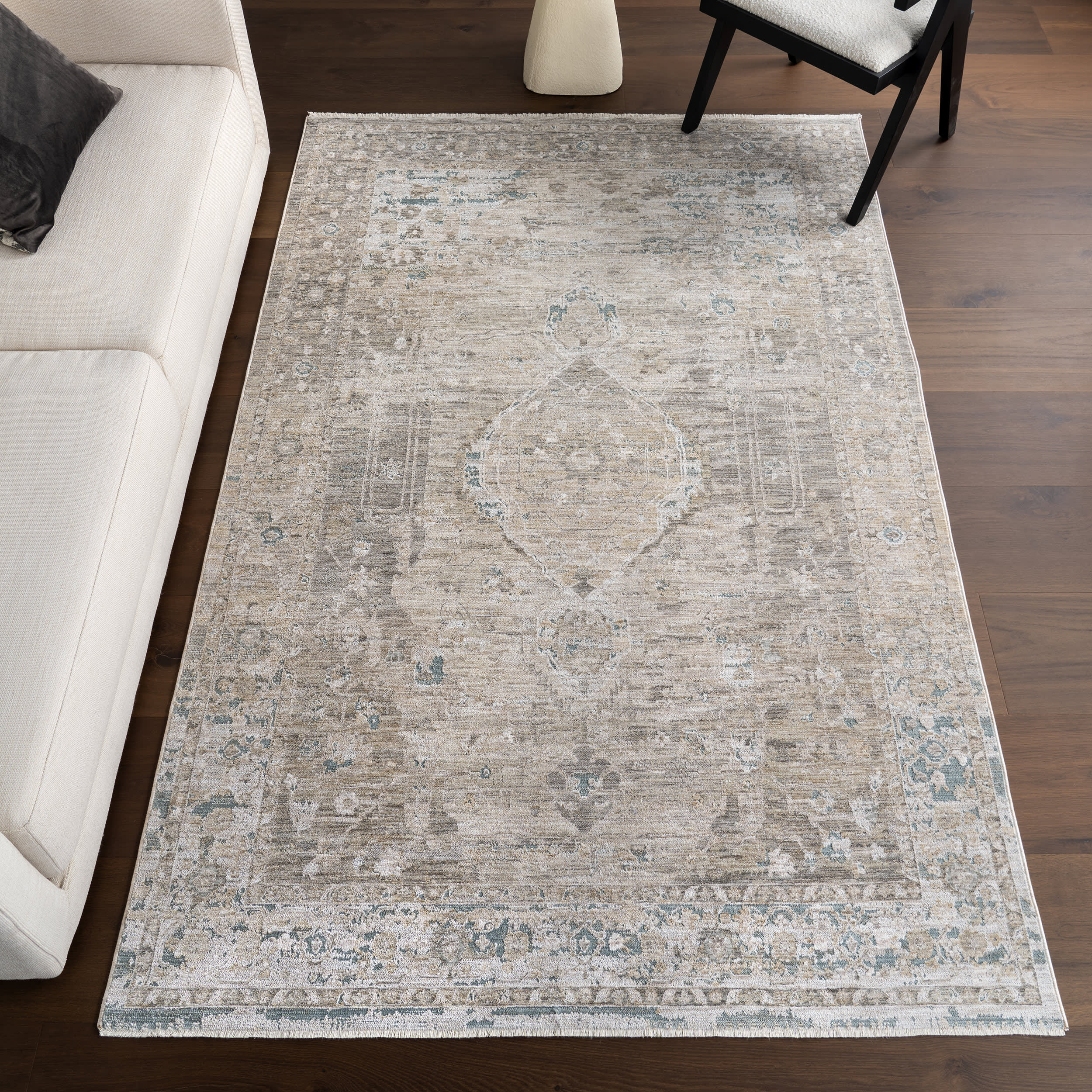 Janiyah Vintage Rug | Light Beige - Image 2