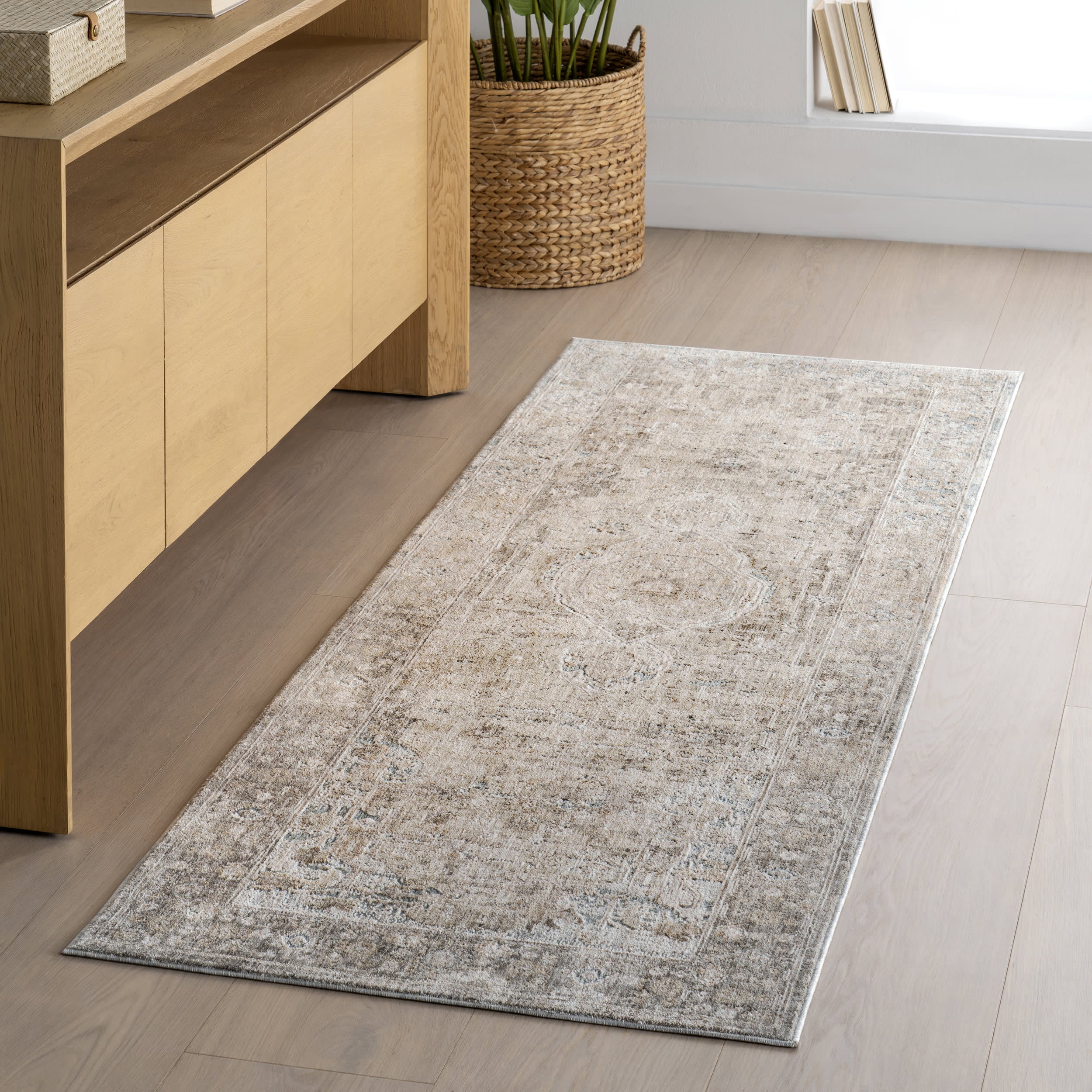 Janiyah Vintage Rug | Light Beige - Image 2