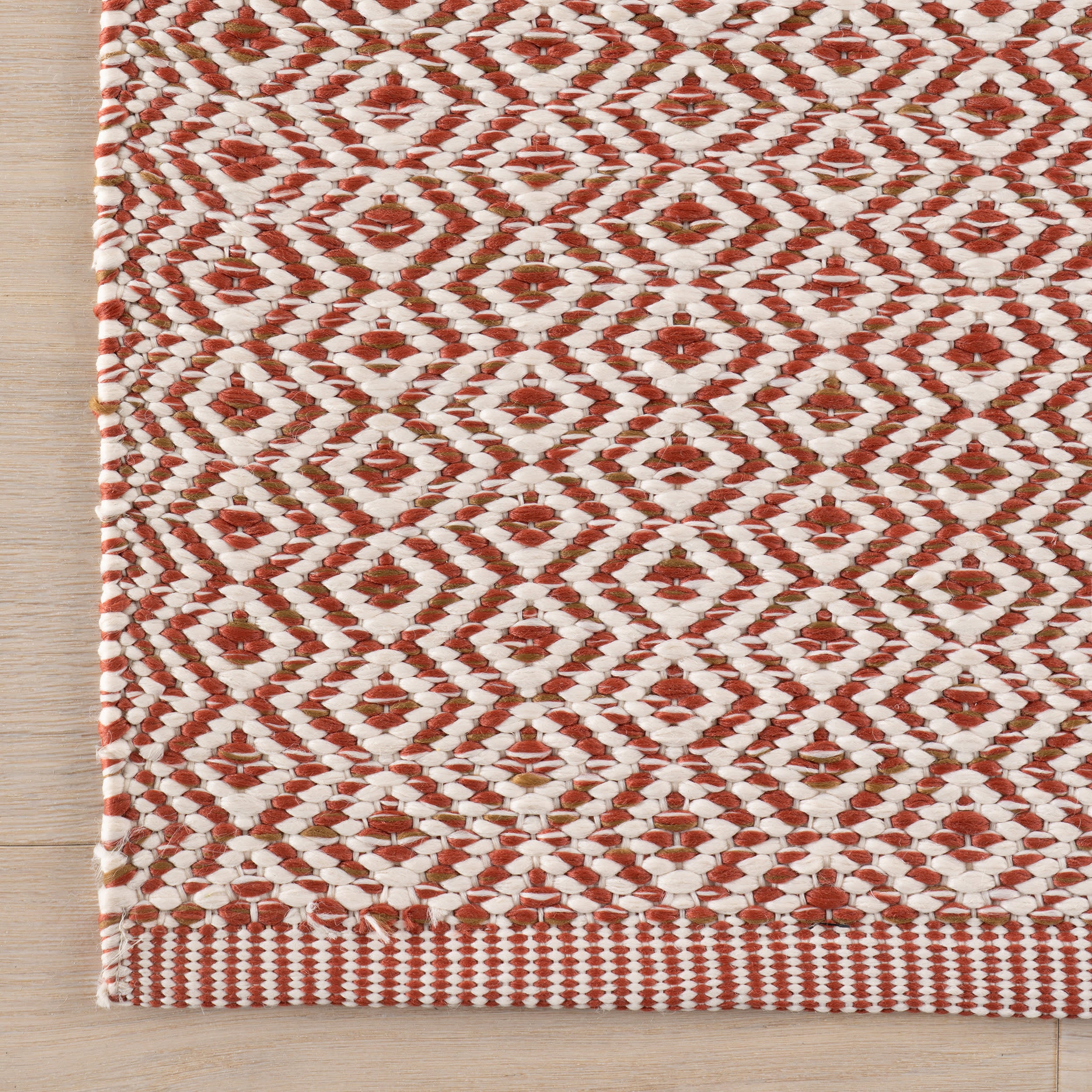 Jannali Trellis Indoor/Outdoor Rug | Rust - Image 4
