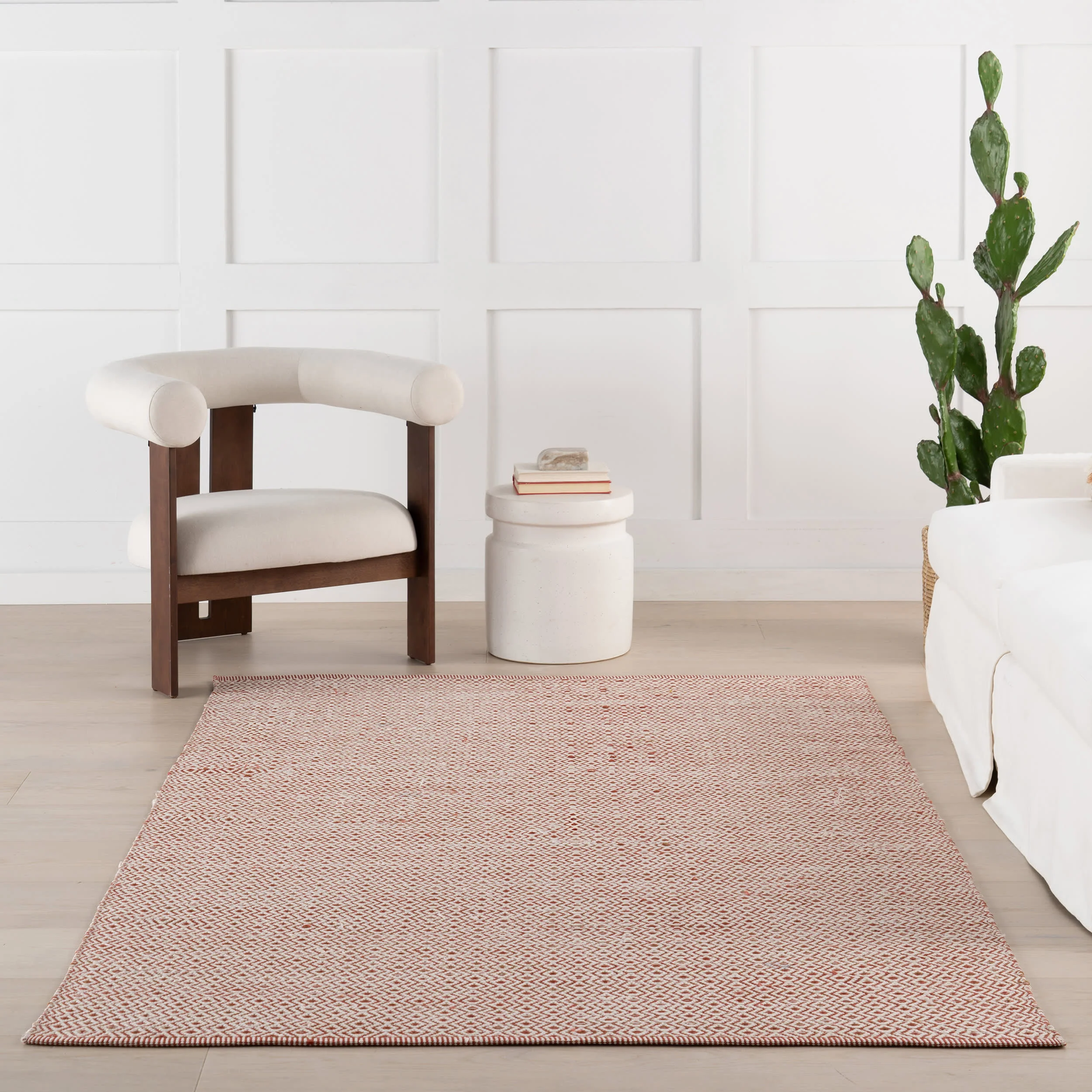 Jannali Trellis Indoor/Outdoor Rug | Rust - Image 5