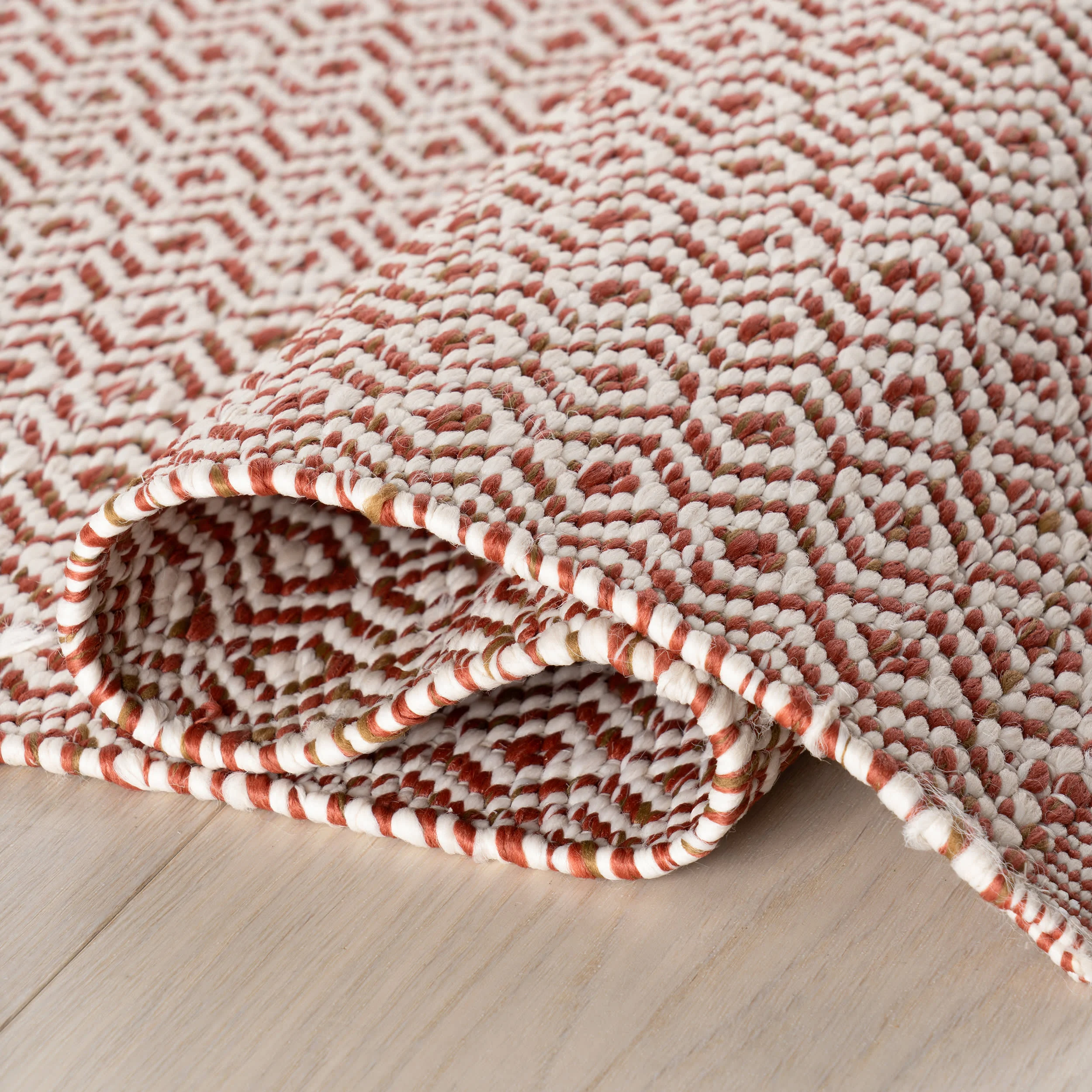 Jannali Trellis Indoor/Outdoor Rug | Rust - Image 9