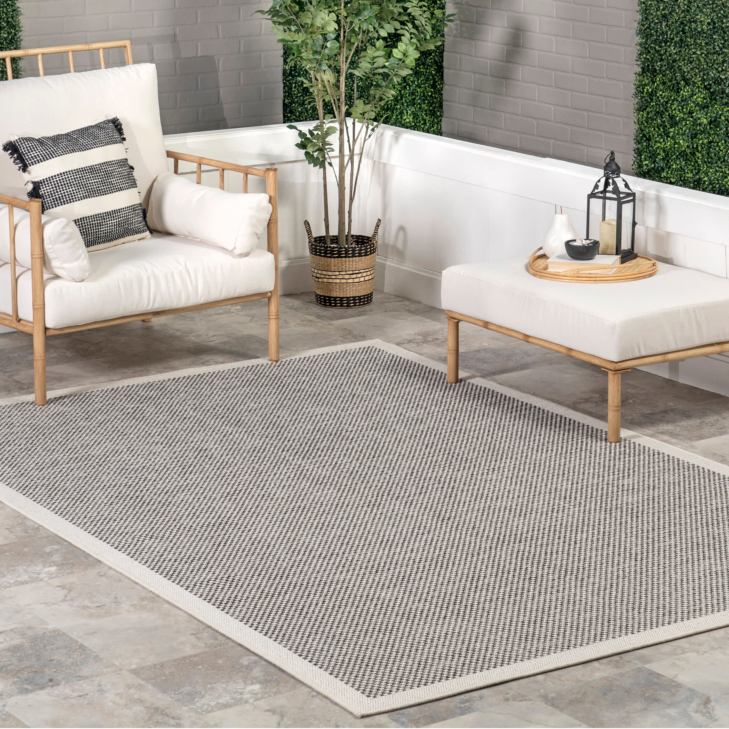 Jannel Simply Solid Indoor/Outdoor Rug | Grey - Image 2