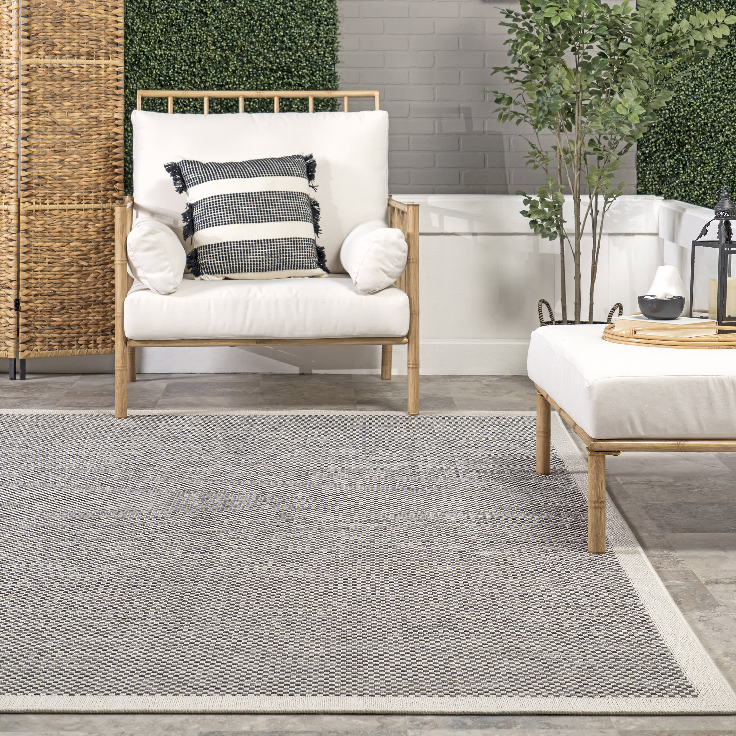 Jannel Simply Solid Indoor/Outdoor Rug | Grey - Image 4