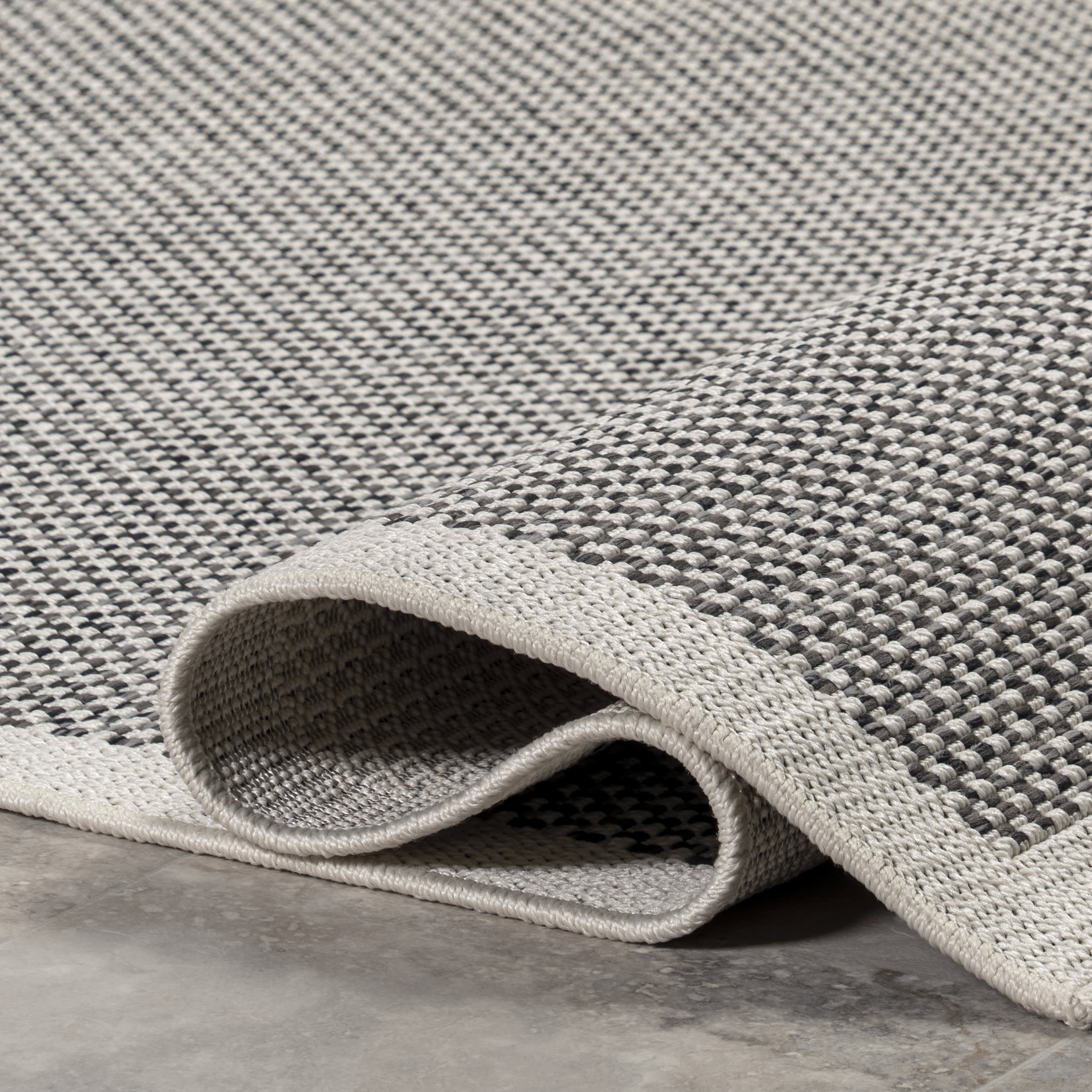 Jannel Simply Solid Indoor/Outdoor Rug | Grey - Image 8